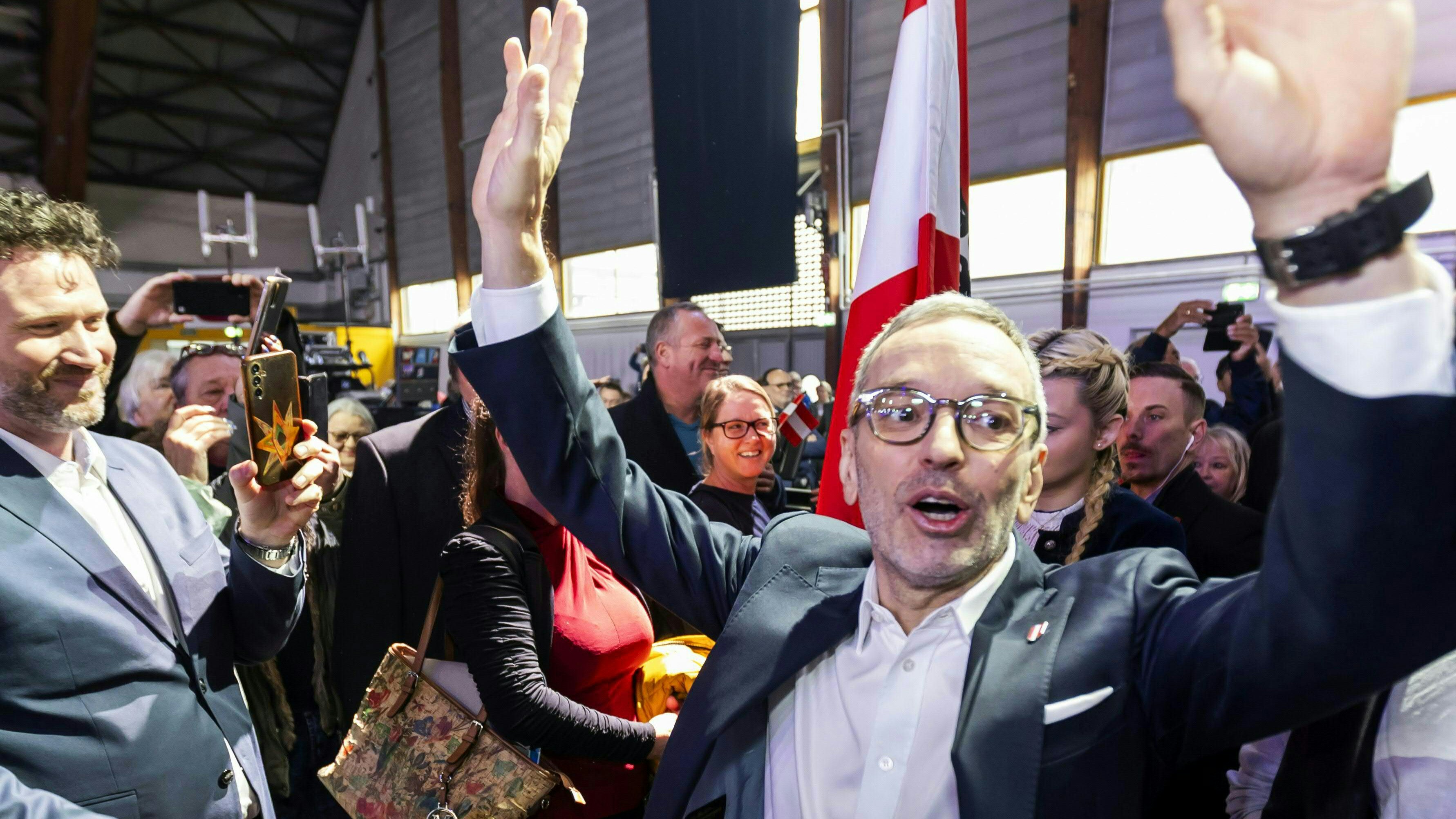 FPÖ-Chef Herbert Kickl beim Neujahrsempfang in Klagenfurt.