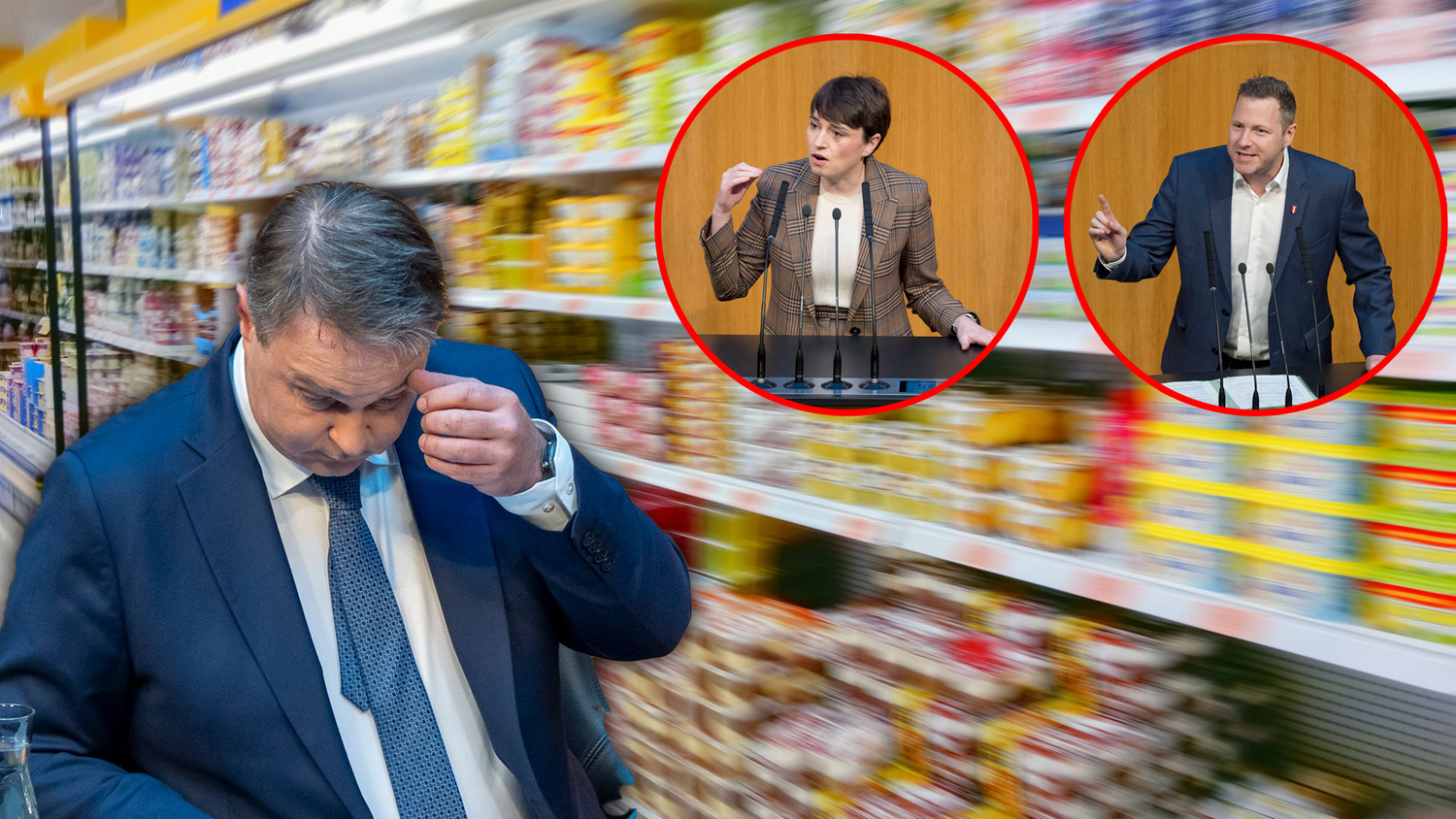 Mit seinen Aussagen zur Lebensmittel-Steuersenkung sorgte SPÖ-Chef Babler für massive Kritik aus Oppositionskreisen. Grüne und FPÖ feuerten scharf.