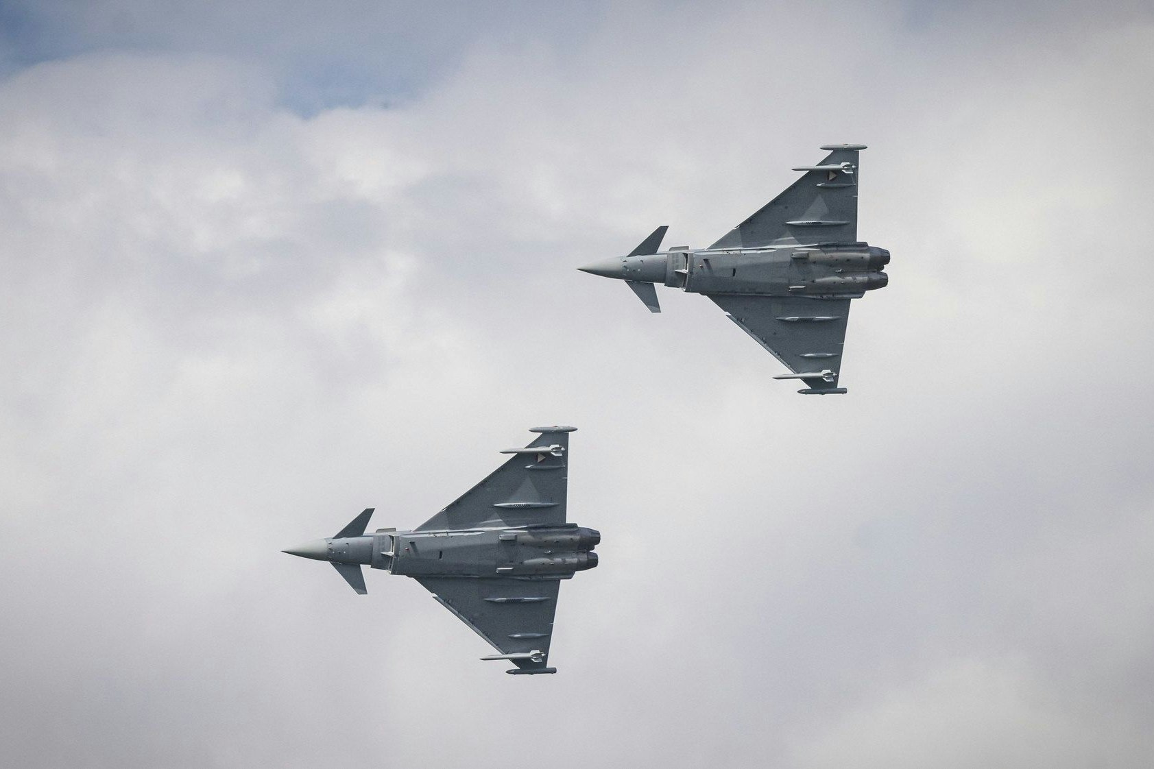 Wenn Donald Trump an- bzw. abreist, wird eine Eurofighter-Rotte durchgehend den österreichischen Luftraum nahe Davos sichern