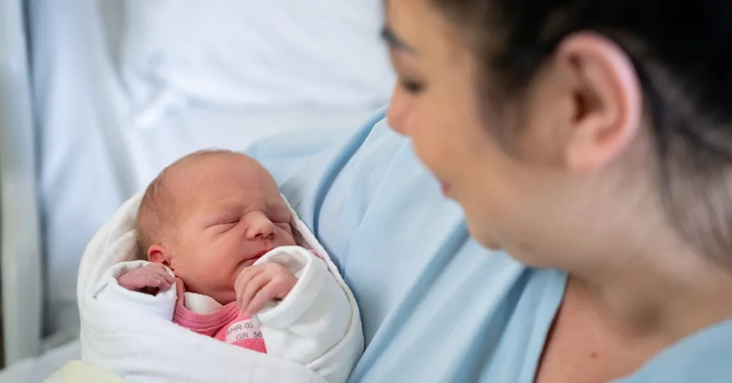 Die Geburtenzahl in den Kliniken des WIGEV ist im Jahr 2025 gegenüber zum Vorjahr leicht gestiegen.