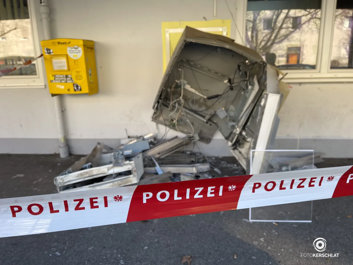Der Zigarettenautomat wurde im Linzer Stadtteil Kleinmünchen gesprengt.