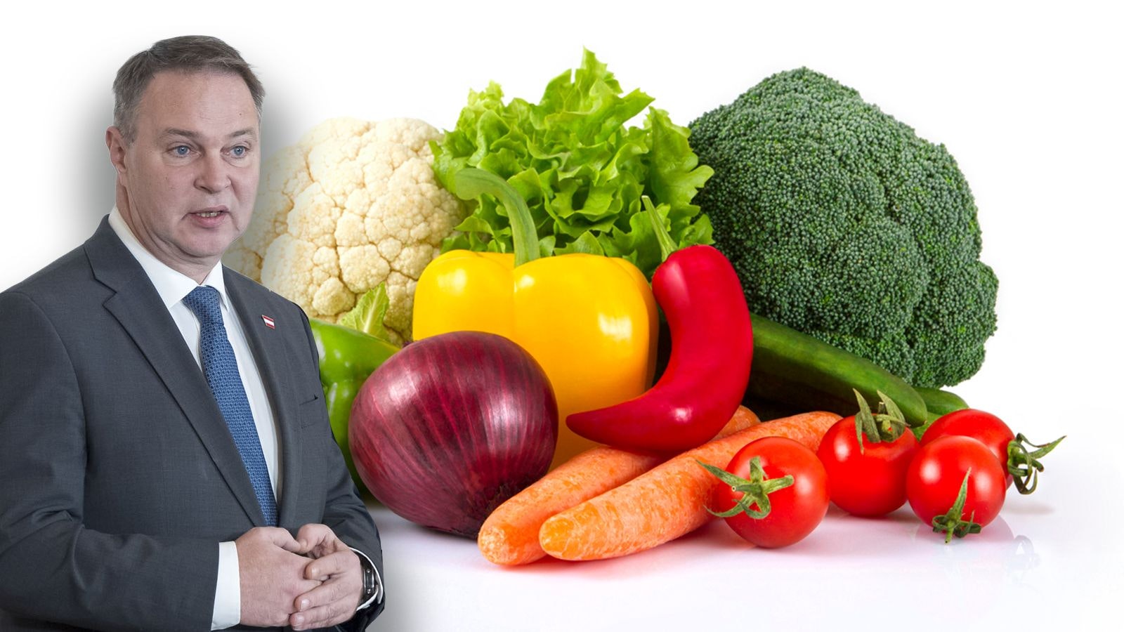 Babler: Gemüse, aber kein Fleisch im Warenkorb.