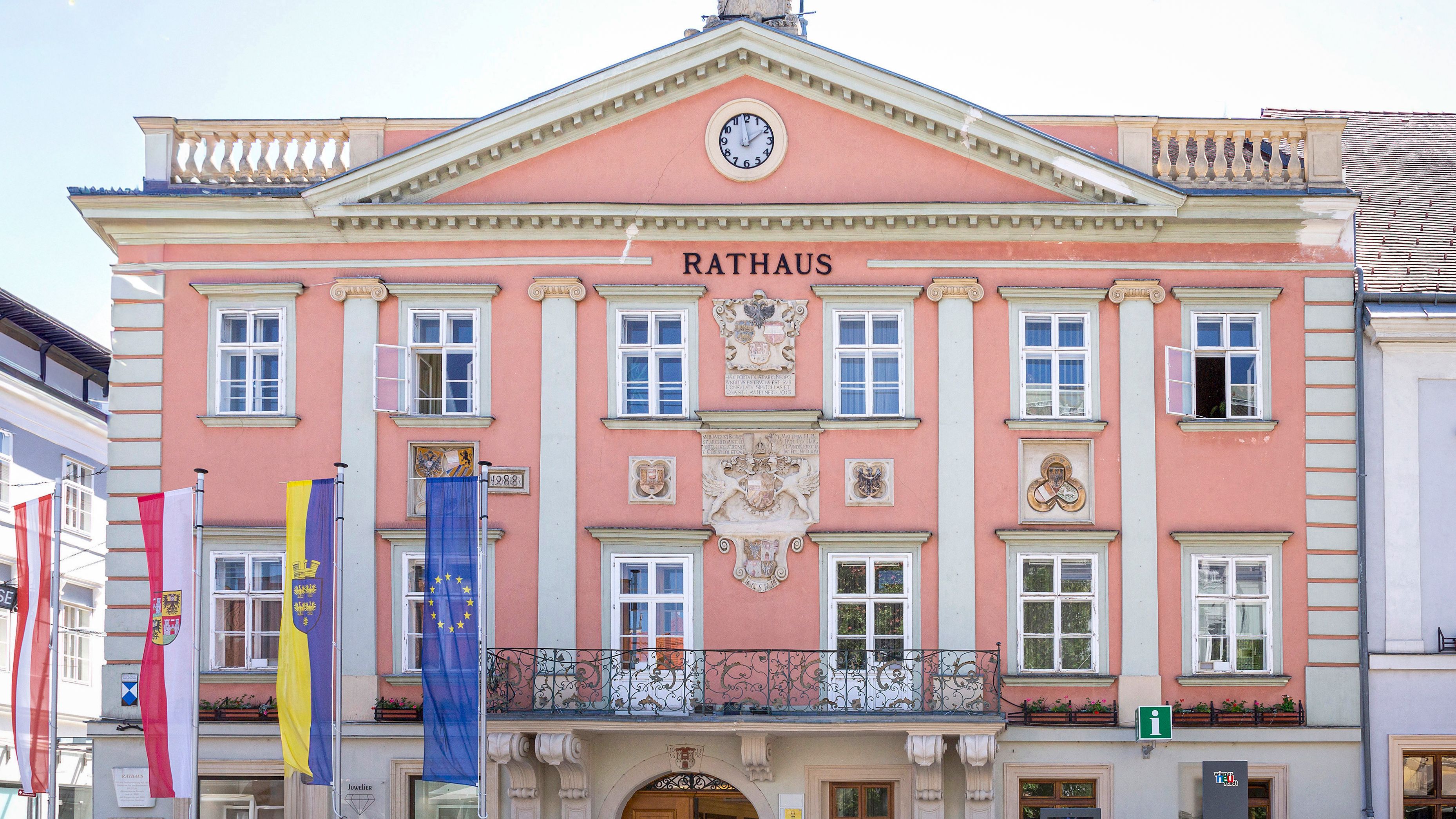 Das Alte Rathaus am Hauptplatz in Wiener Neustadt.