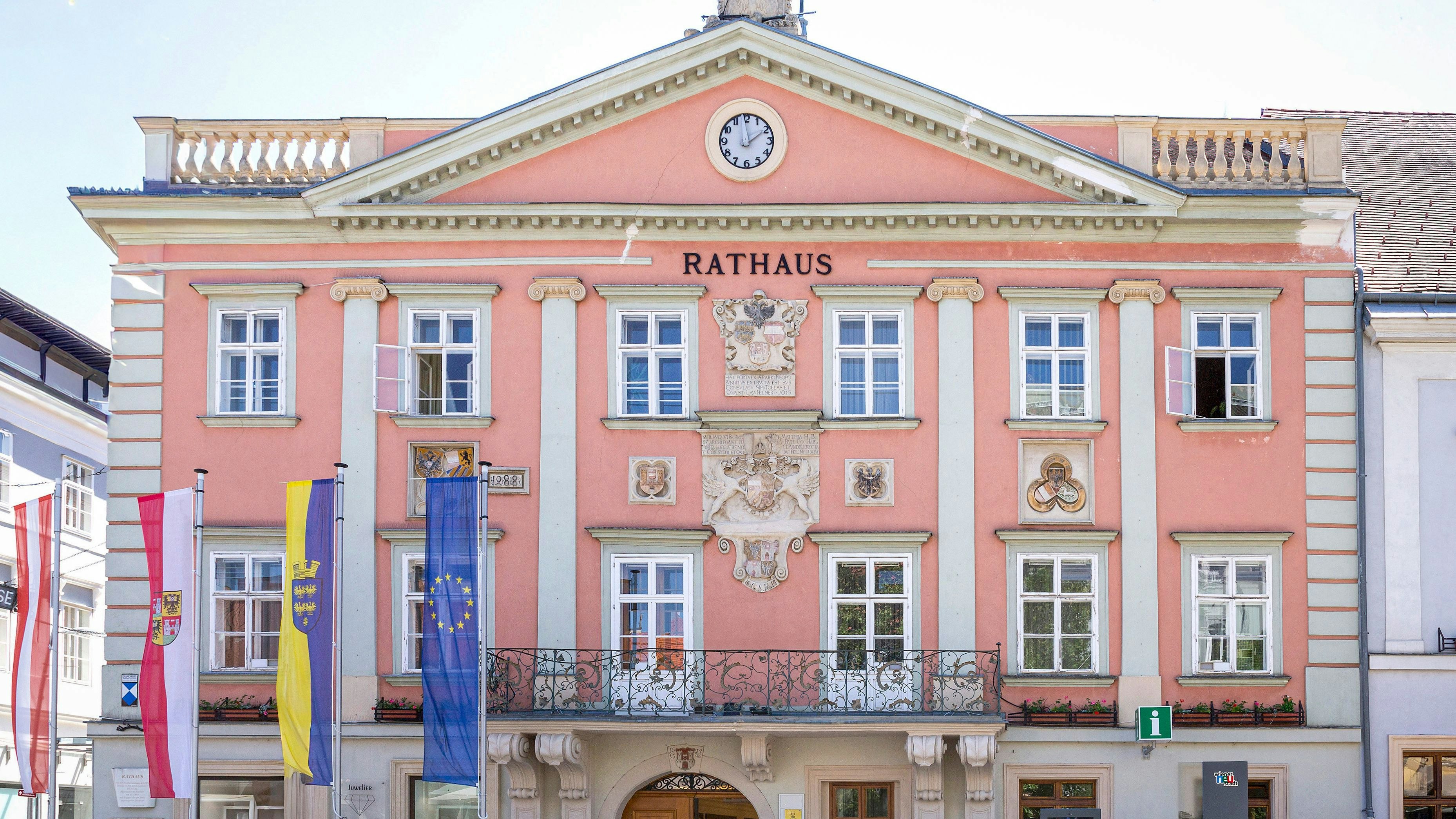 Das Alte Rathaus am Hauptplatz in Wiener Neustadt.