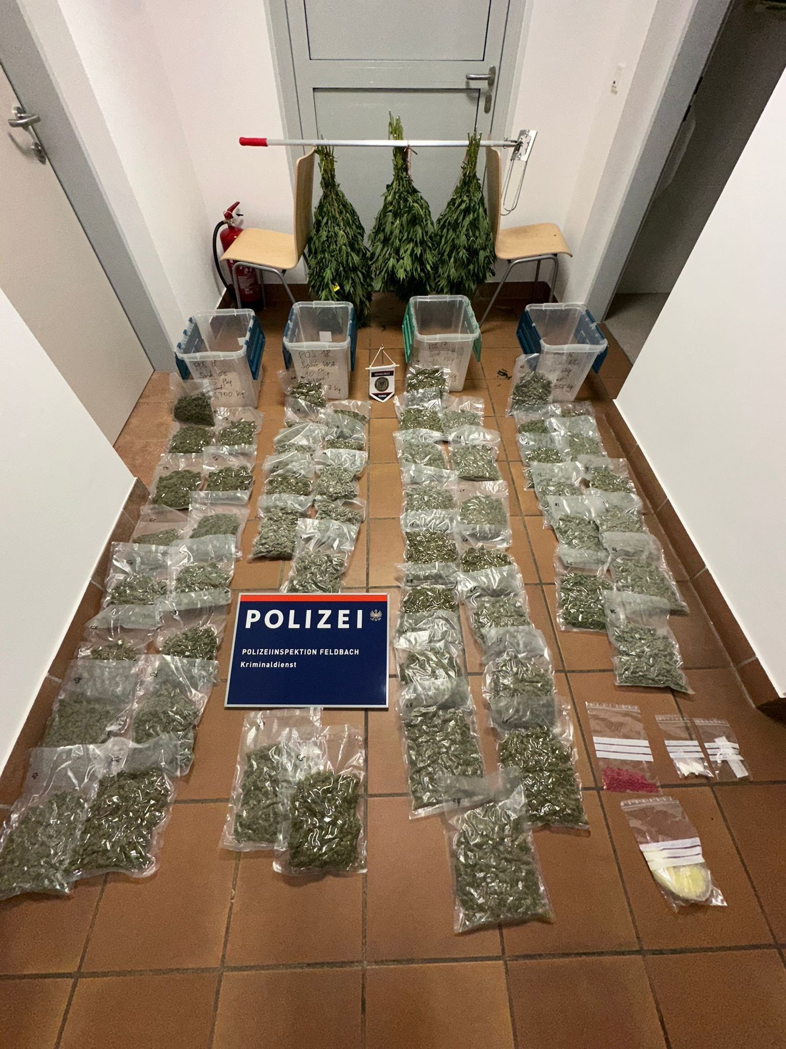 Die Drogen wurden sichergestellt.