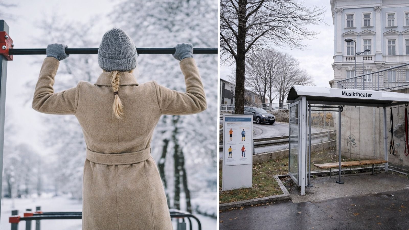 An den Linzer Öffi-Haltestellen will LinzPlus als Pilotprojekt Fitness-Geräte aufstellen.