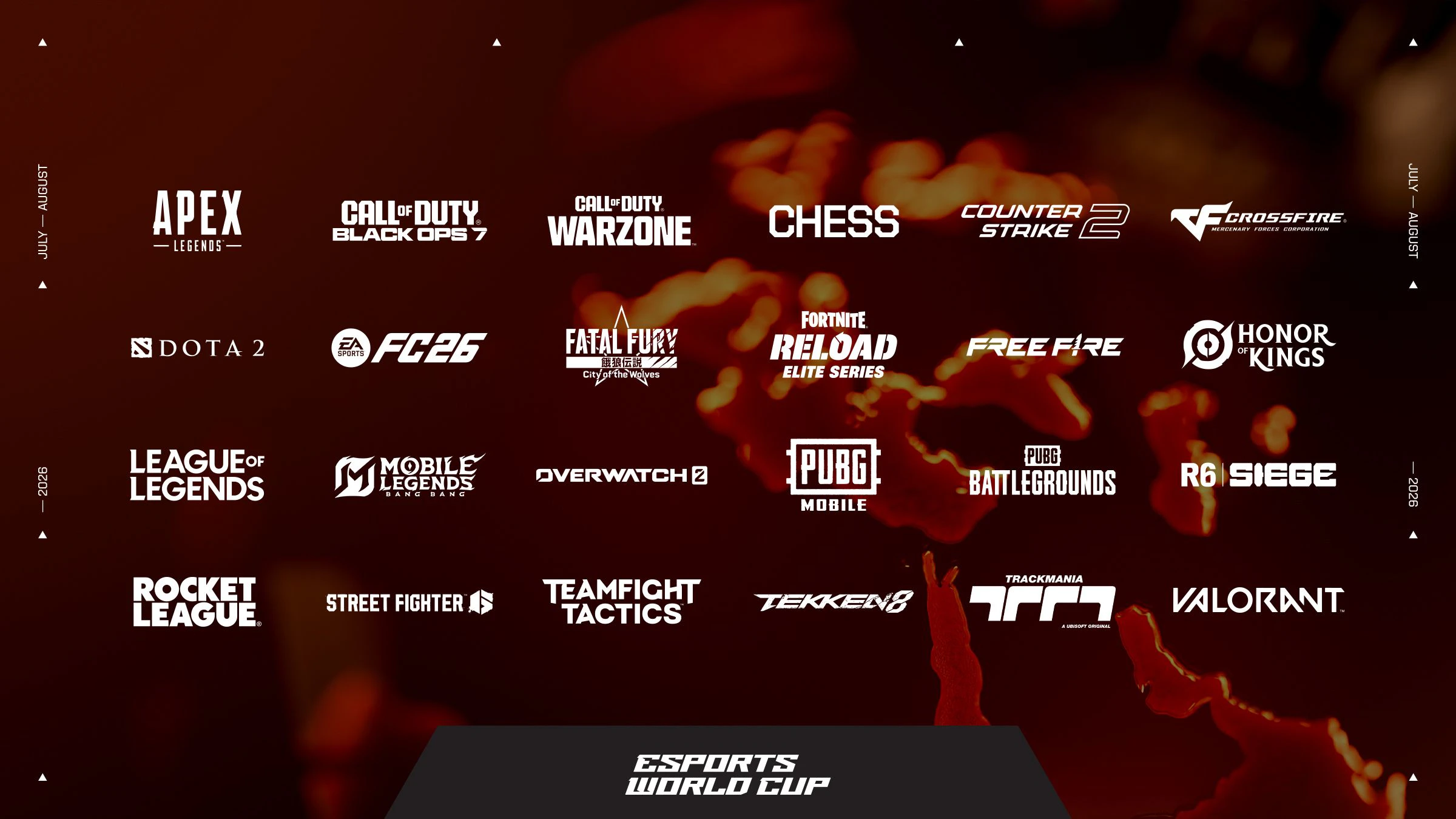 Die Spiele des Esports World Cup 2026.