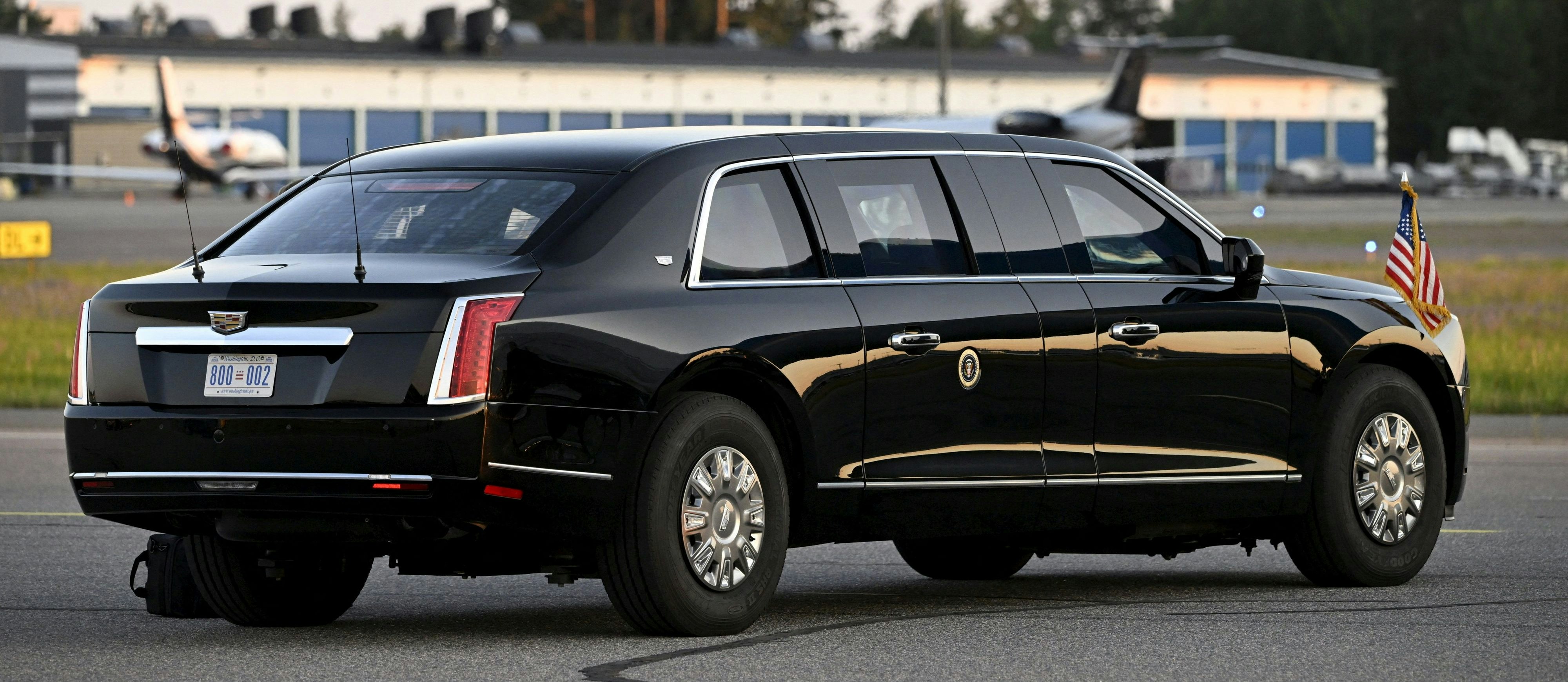 The Beast wird Trump wie gewohnt die letzten Meter zum Veranstaltungsort kutschieren