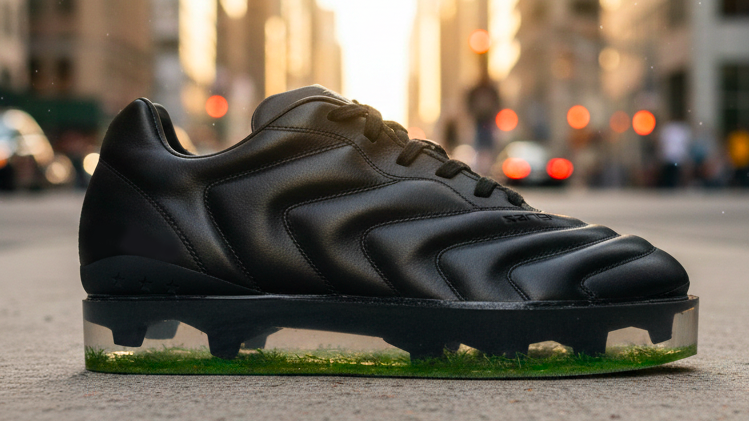 Über den Rasen schweben? Das sieht jedenfalls beim neuen, limitierten Schuh von Pantofolo d'Oro zum 140. Jubiläum aus.