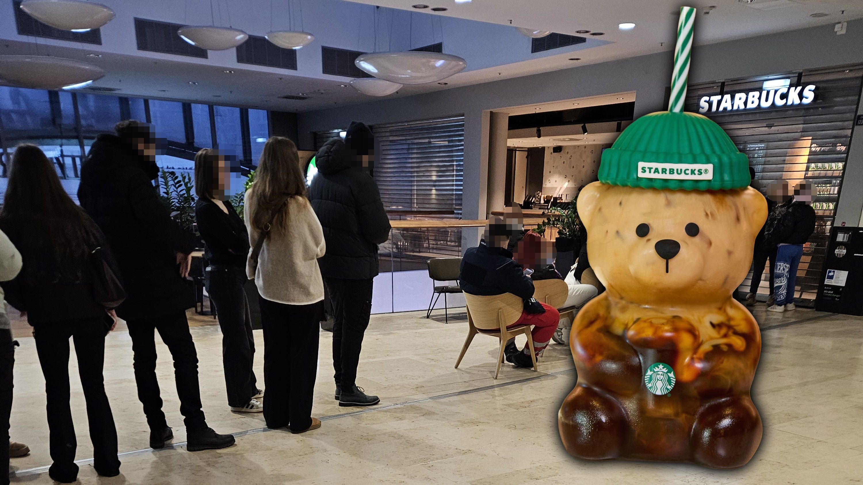 Starbucks-Wahnsinn in Wien! Riesen-Schlange vor Öffnung.