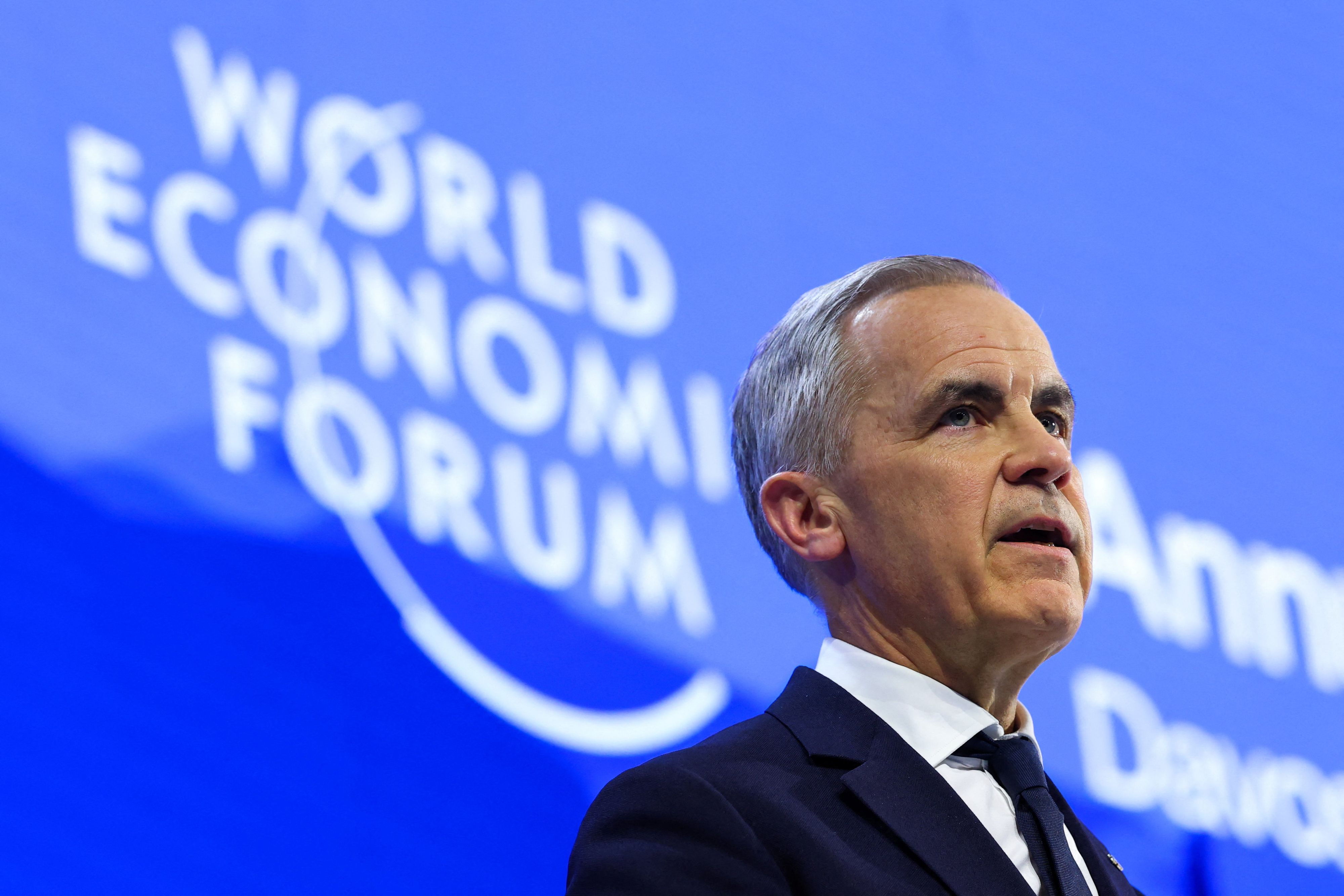 Kanadas Premierminister Mark Carney sprach am 20. Jänner 2026 vor dem World Economic Forum (WEF) in Davos.
