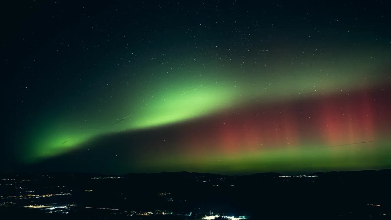 Heute.at - Magische Nacht – Polarlichter tanzen über Österreich