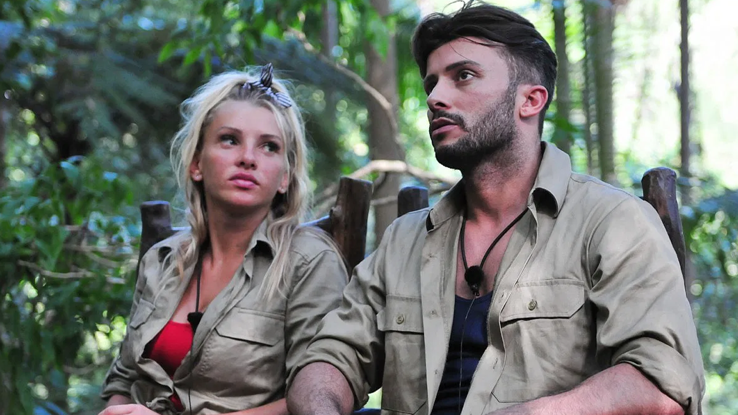 Evelyn Burdecki und Domenico de Cicco im Dschungelcamp