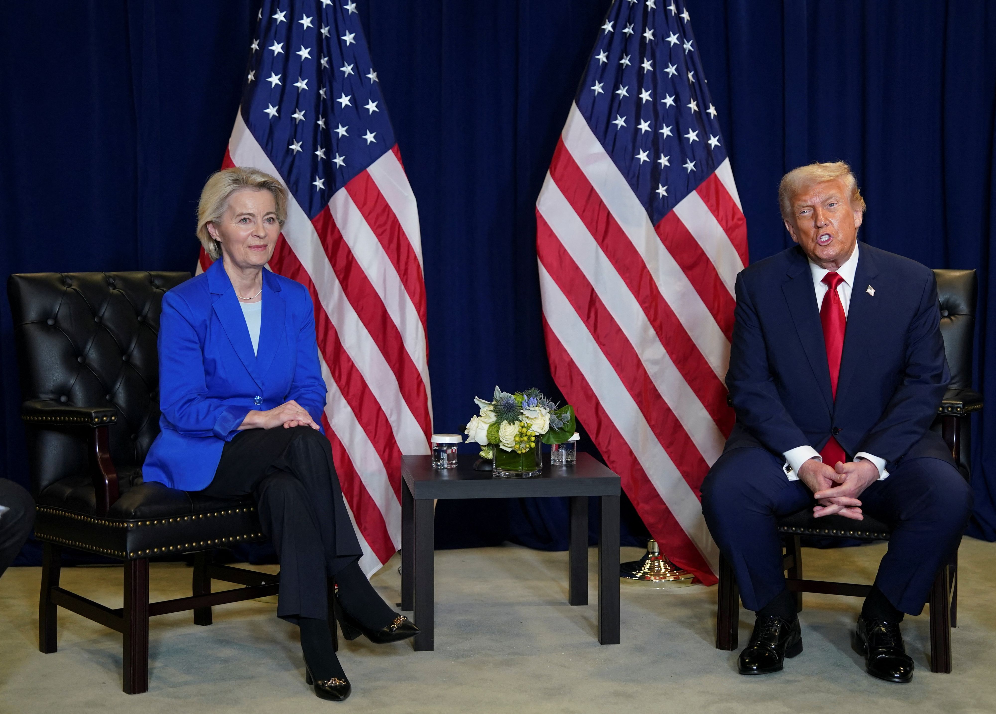Ursula von der Leyen erinnerte Trump an den Deal mit der EU vom Juli 2025.
