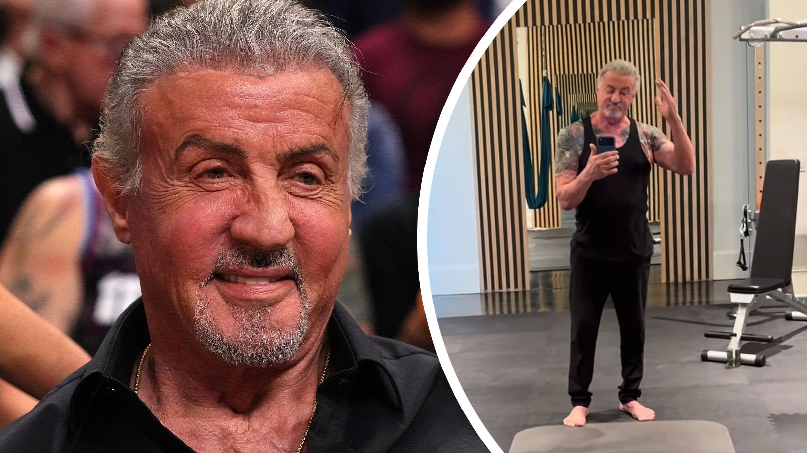 Stallone hält sich auch mit fast 80 Jahren nocht fit.