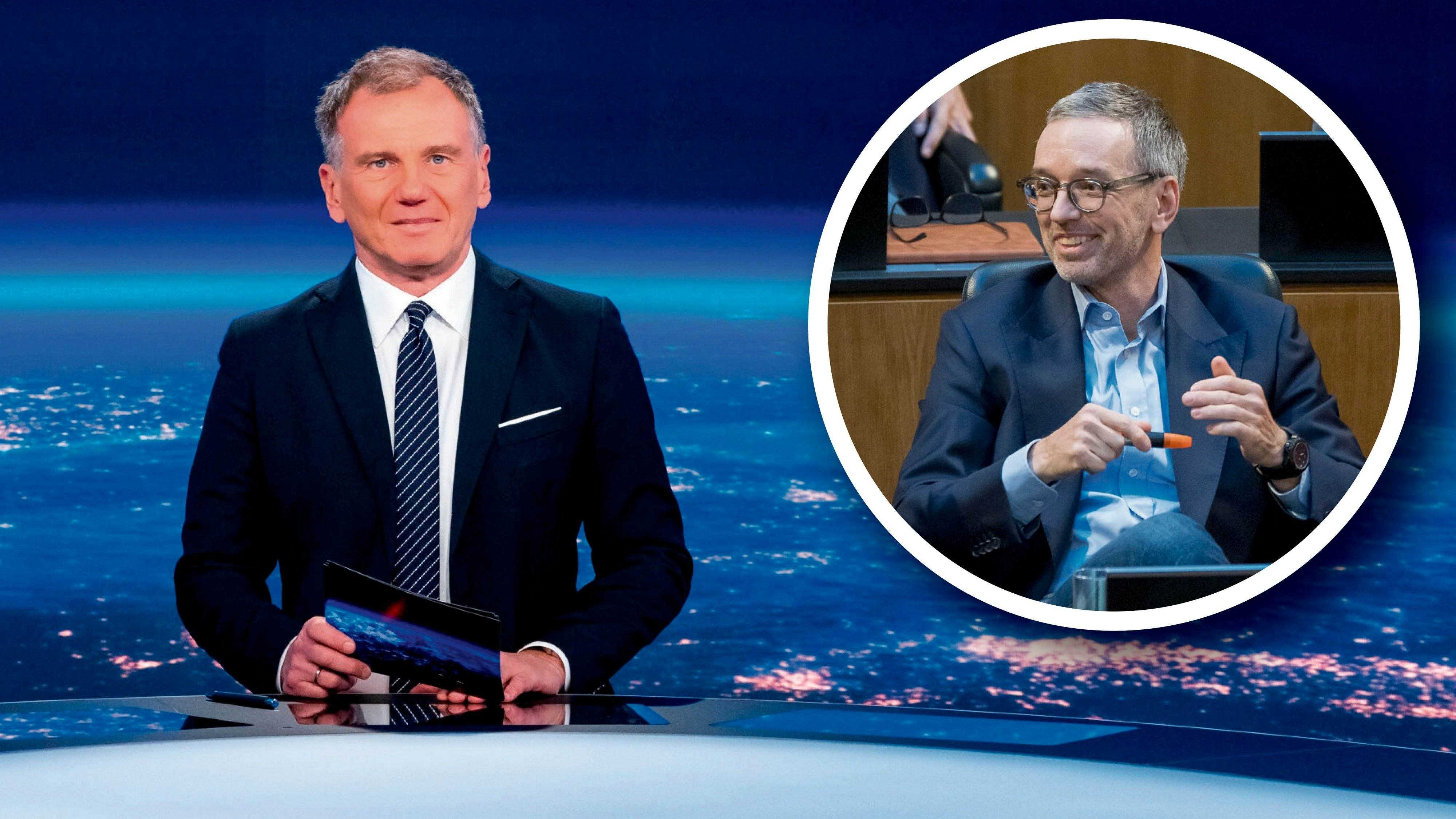 Seltener Gast bei Armin Wolf in der ZiB2: Herbert Kickl