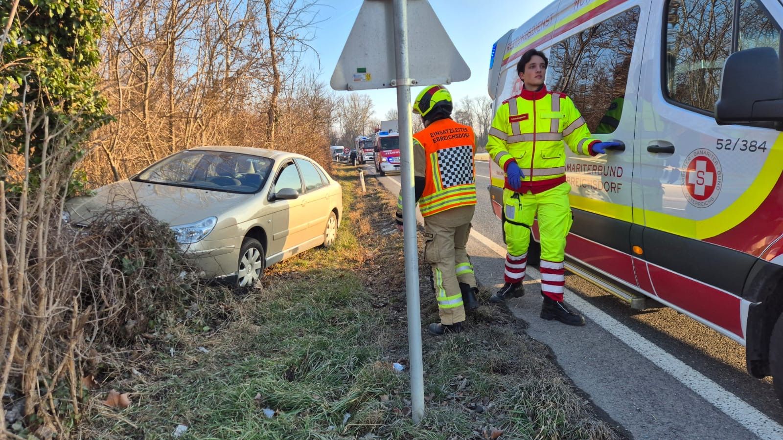 Der Mann war mit dem Auto ohnehin am Weg ins Krankenhaus.