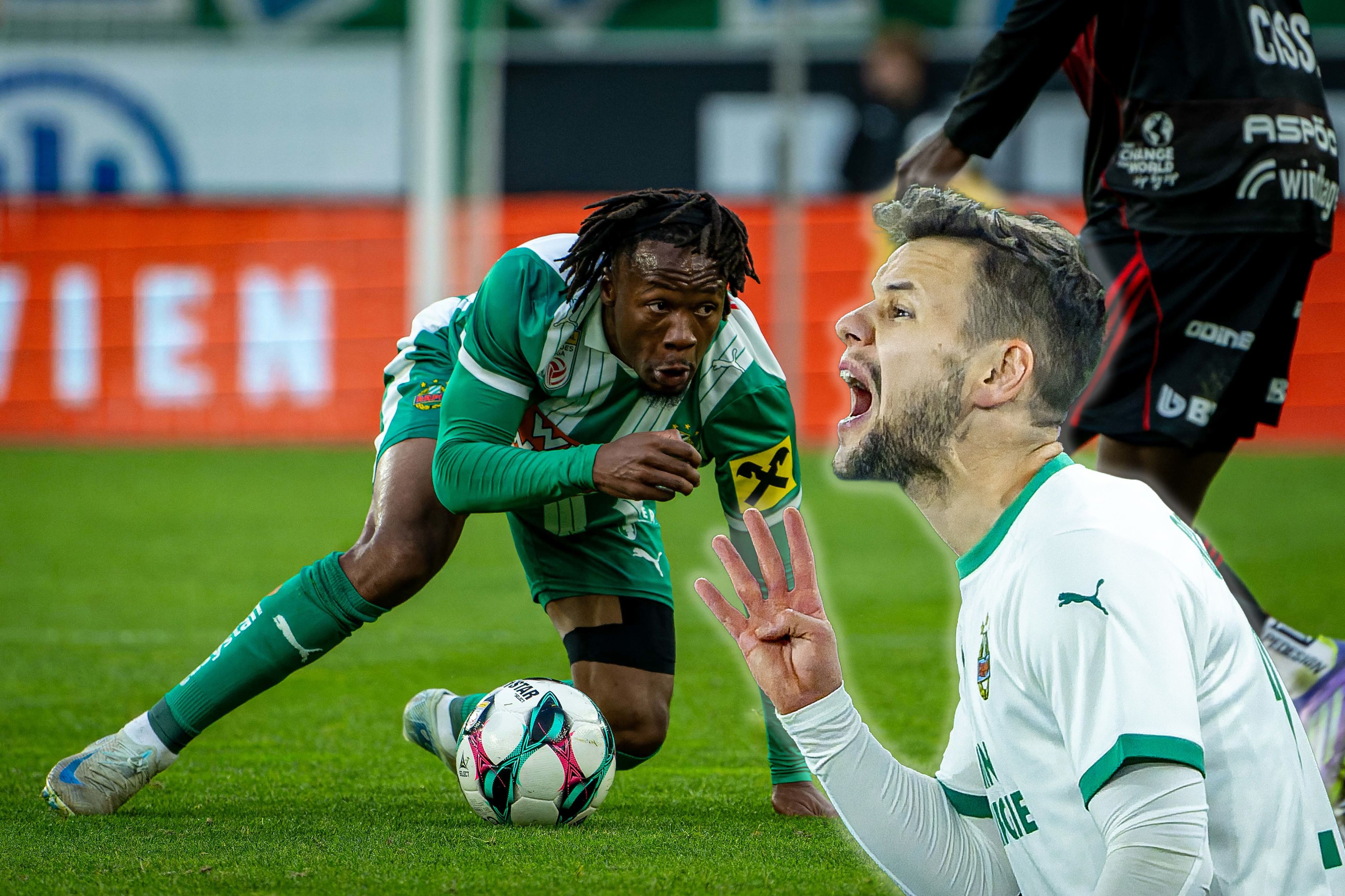 Verletzt: Claudy Mbuyi und Louis Schaub