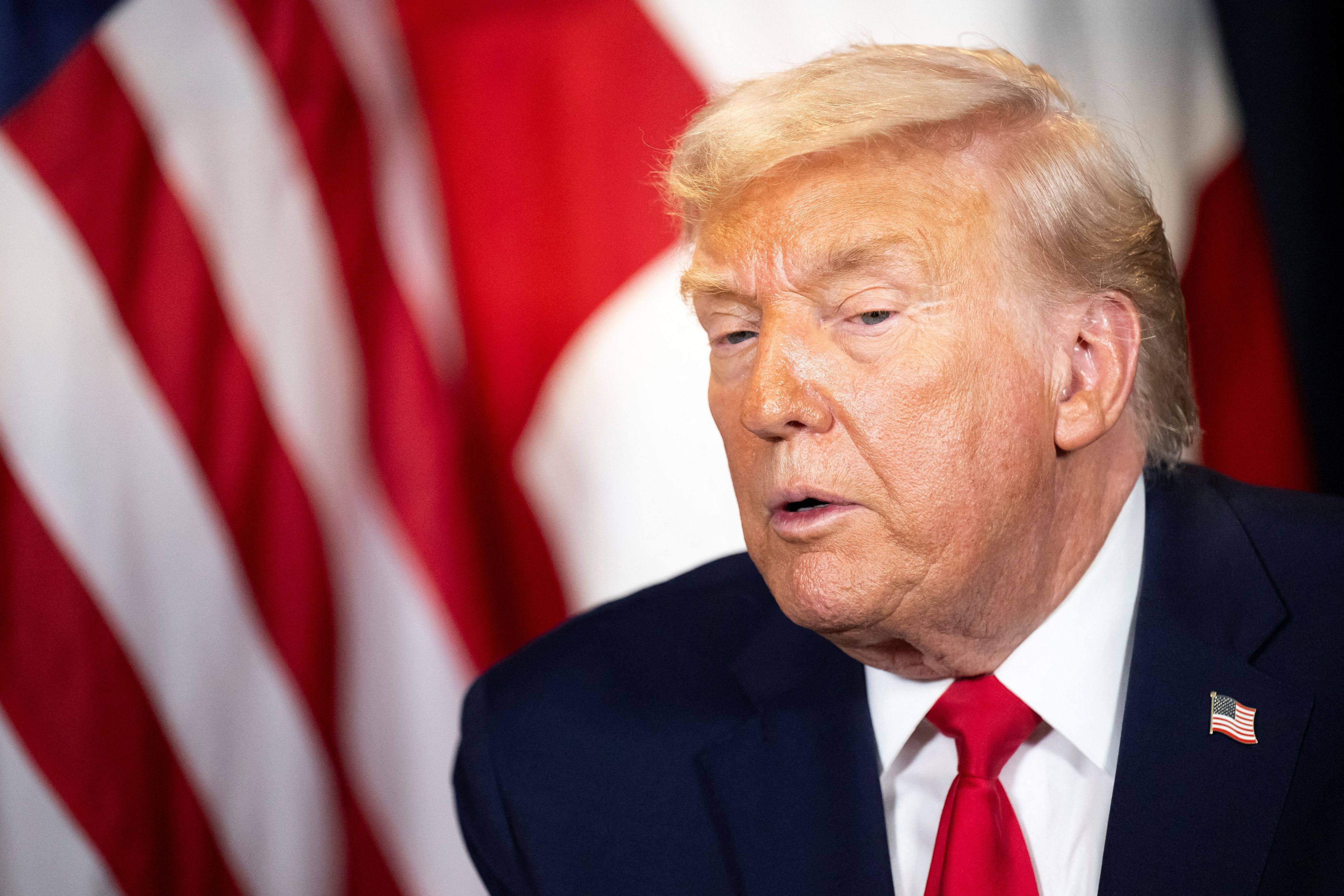 US-Präsident Donald Trump teilte in Davos gegen die Welt aus.