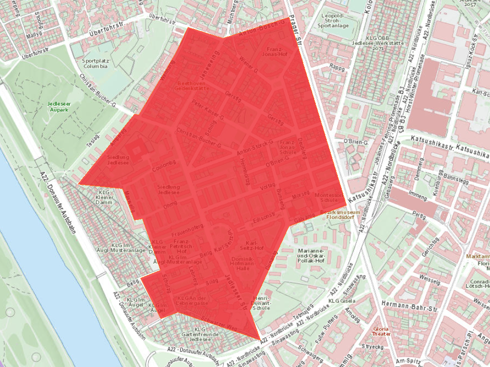 Das Gebiet Jedlesee soll Anrainerparkplätze bekommen.