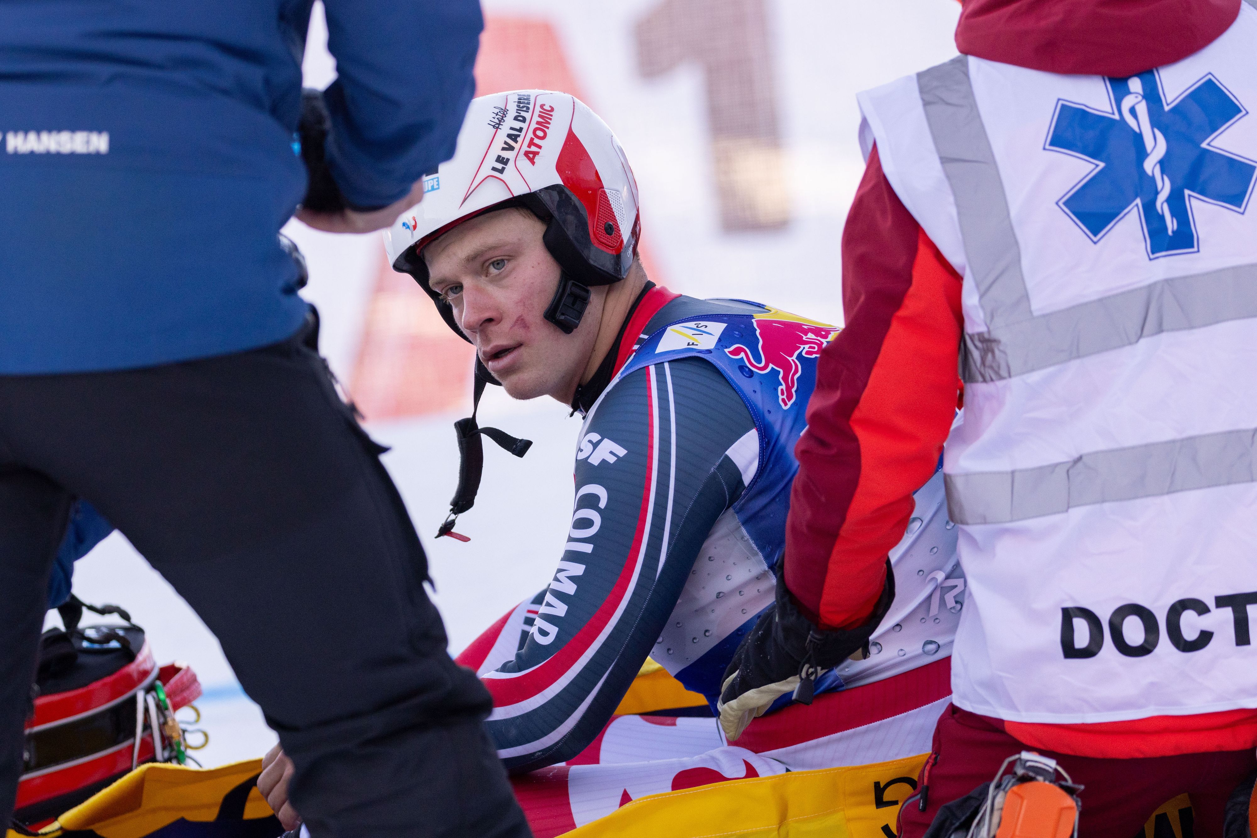 Ken Caillot ist nach seinem schweren Sturz auf der Streif unverletzt geblieben. 