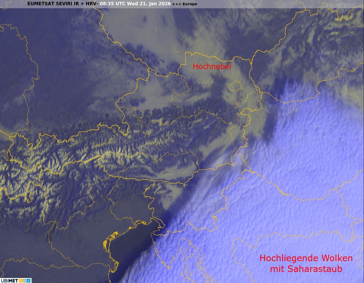 Heute.at - Zieht knapp vorbei! Dunkler Schatten streift Österreich