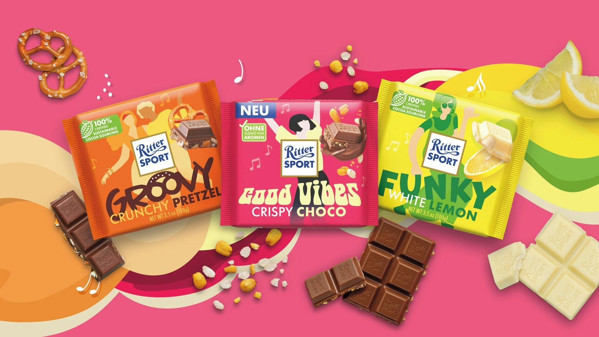 Heute.at - Ritter Sport bringt jetzt Good Vibes ins Schoko-Regal
