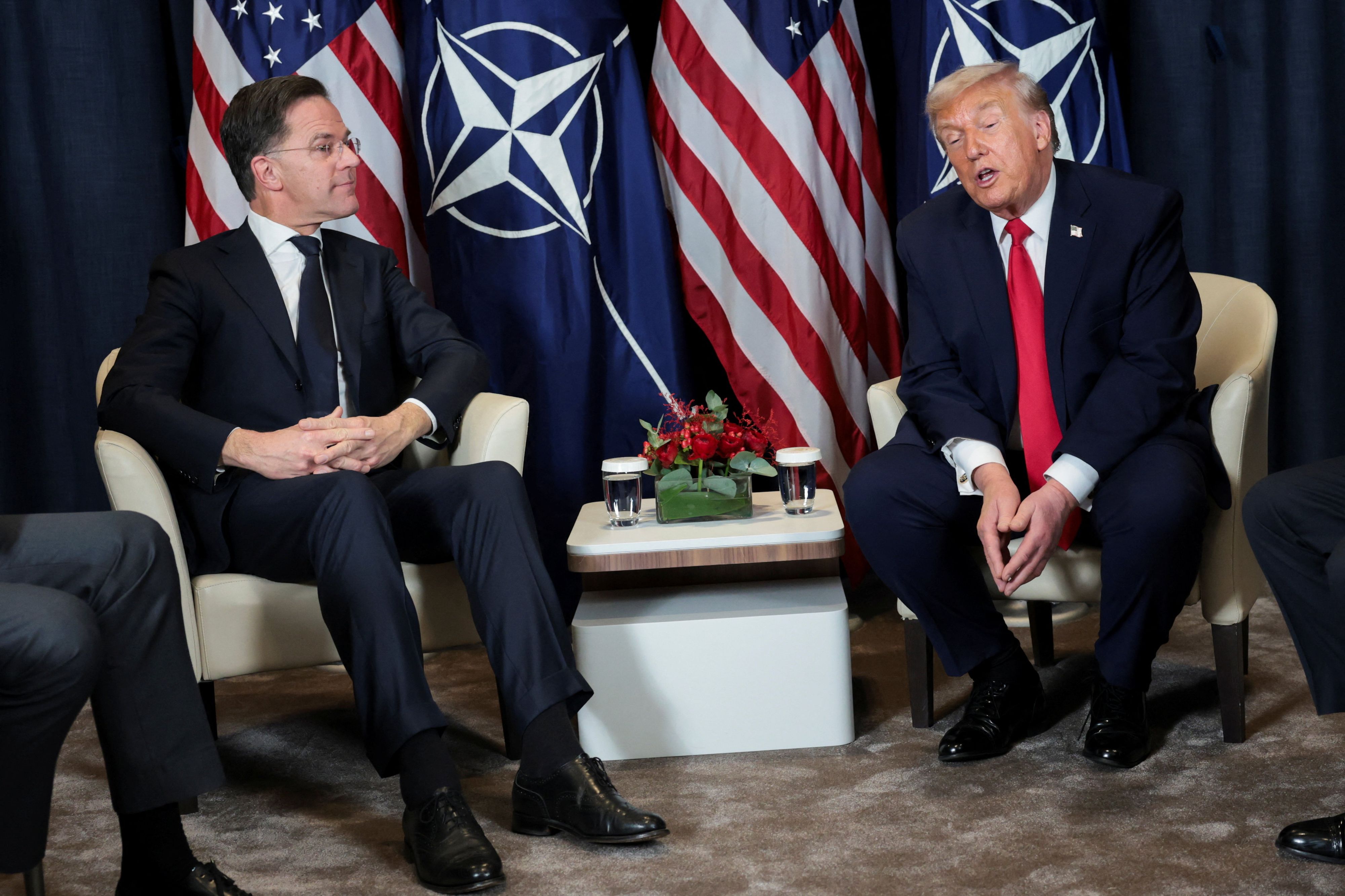 Trump mit NATO-Generalsekretär Mark Rutte, der den Deal einfädelte
