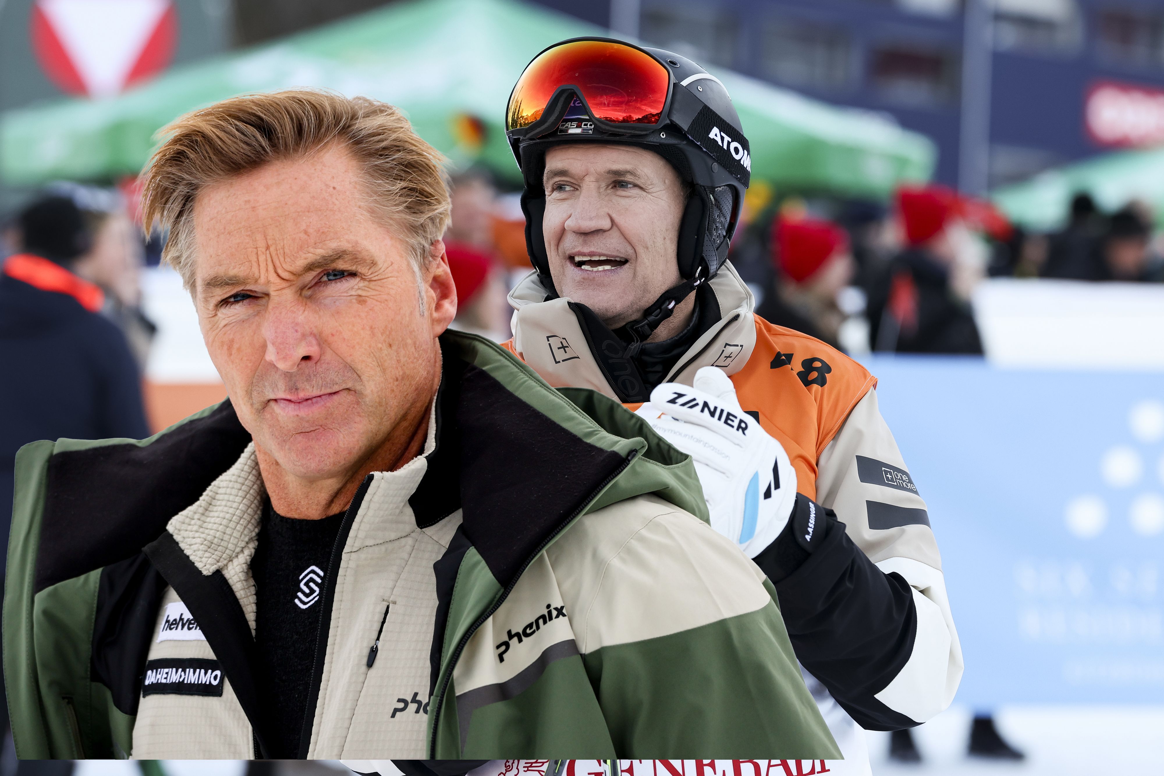 Hans Knauß (l.) und Armin Assinger sind nicht einer Meinung.