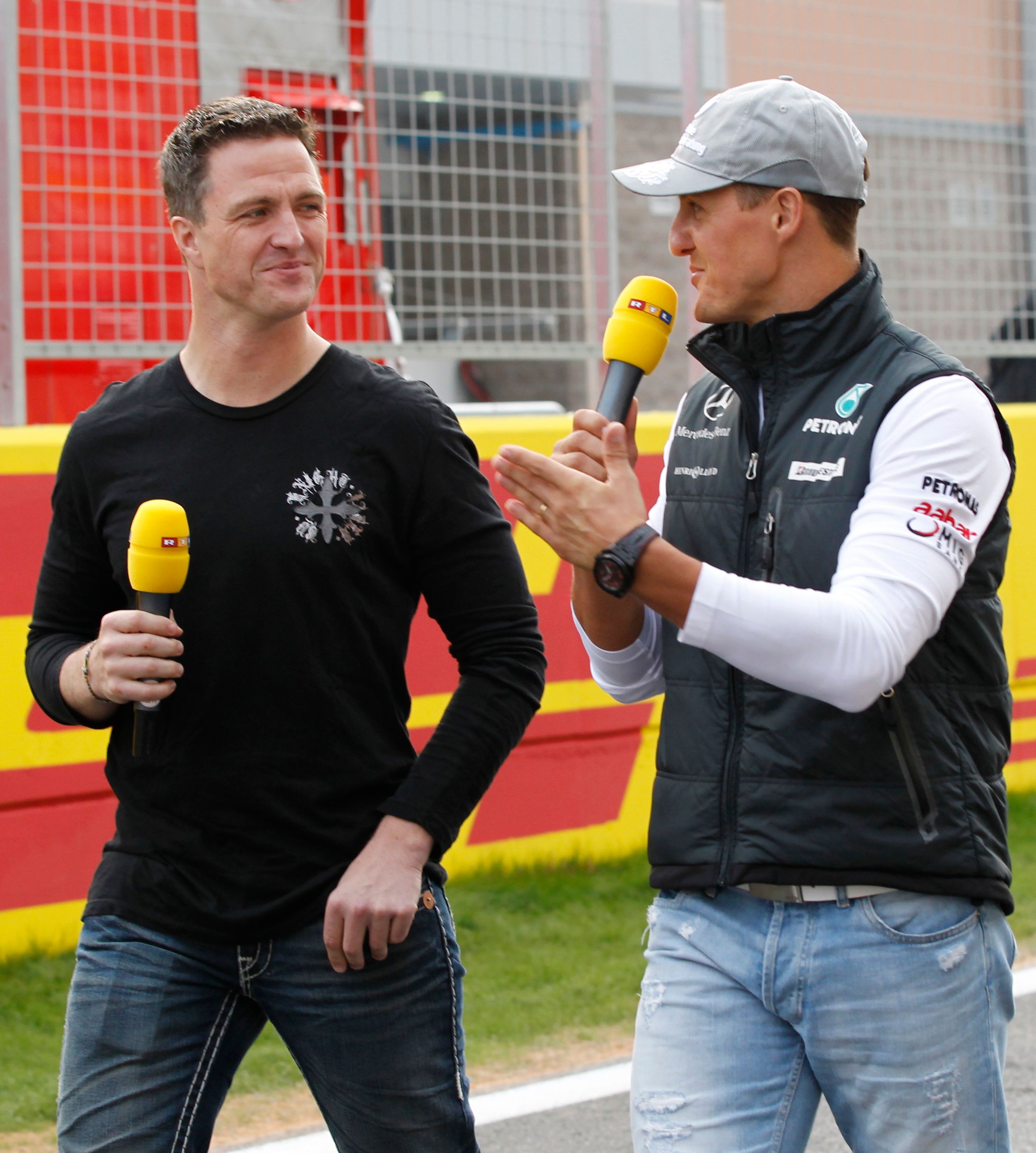 Ralf und sein Bruder Michael Schumacher.