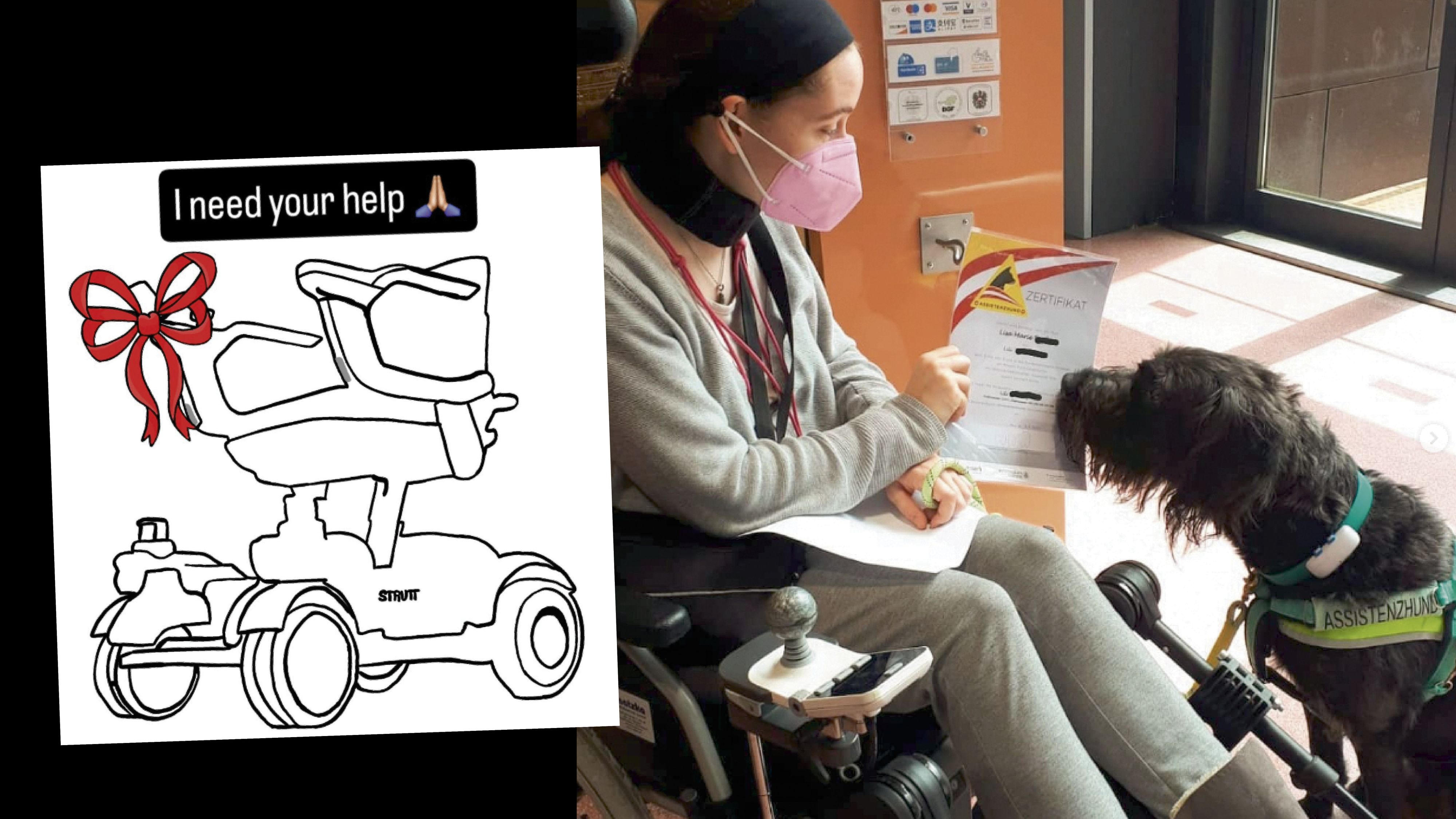 Lisa B. kommt ihrem Traum von einem neuen Rollstuhl näher.