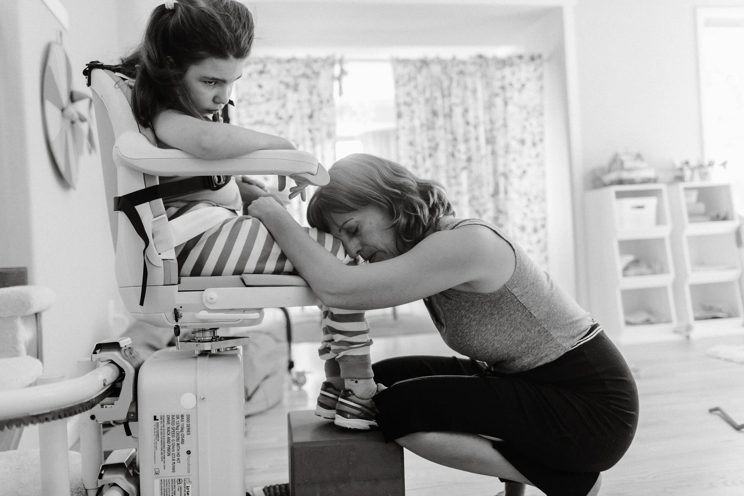 Mila im fortgeschrittenen Stadium ihrer Krankheit: Sie konnte nicht mehr sehen, sprechen und schlucken, nicht mehr gehen und stehen