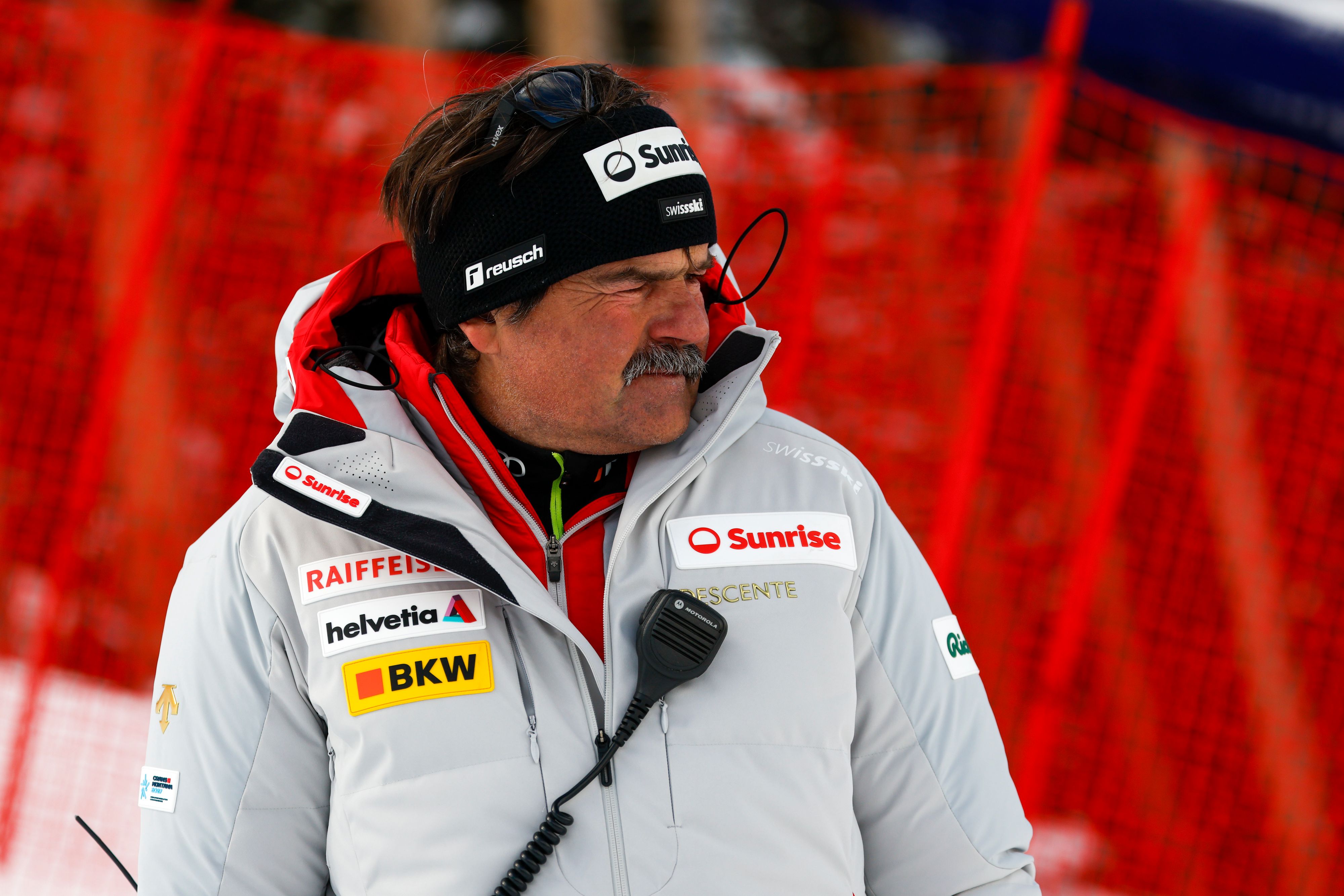 Tom Stauffer der Trainer der Schweizer.