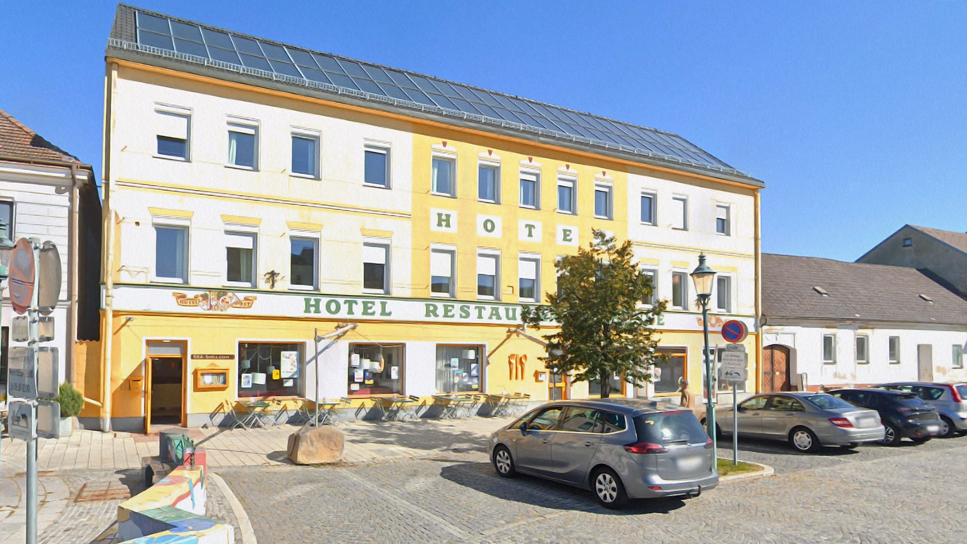 Schrems, am Hauptplatz Nr. 5. Hier eröffnet der Unternehmer Heini Staudinger Ende Jänner eine Weinbar.