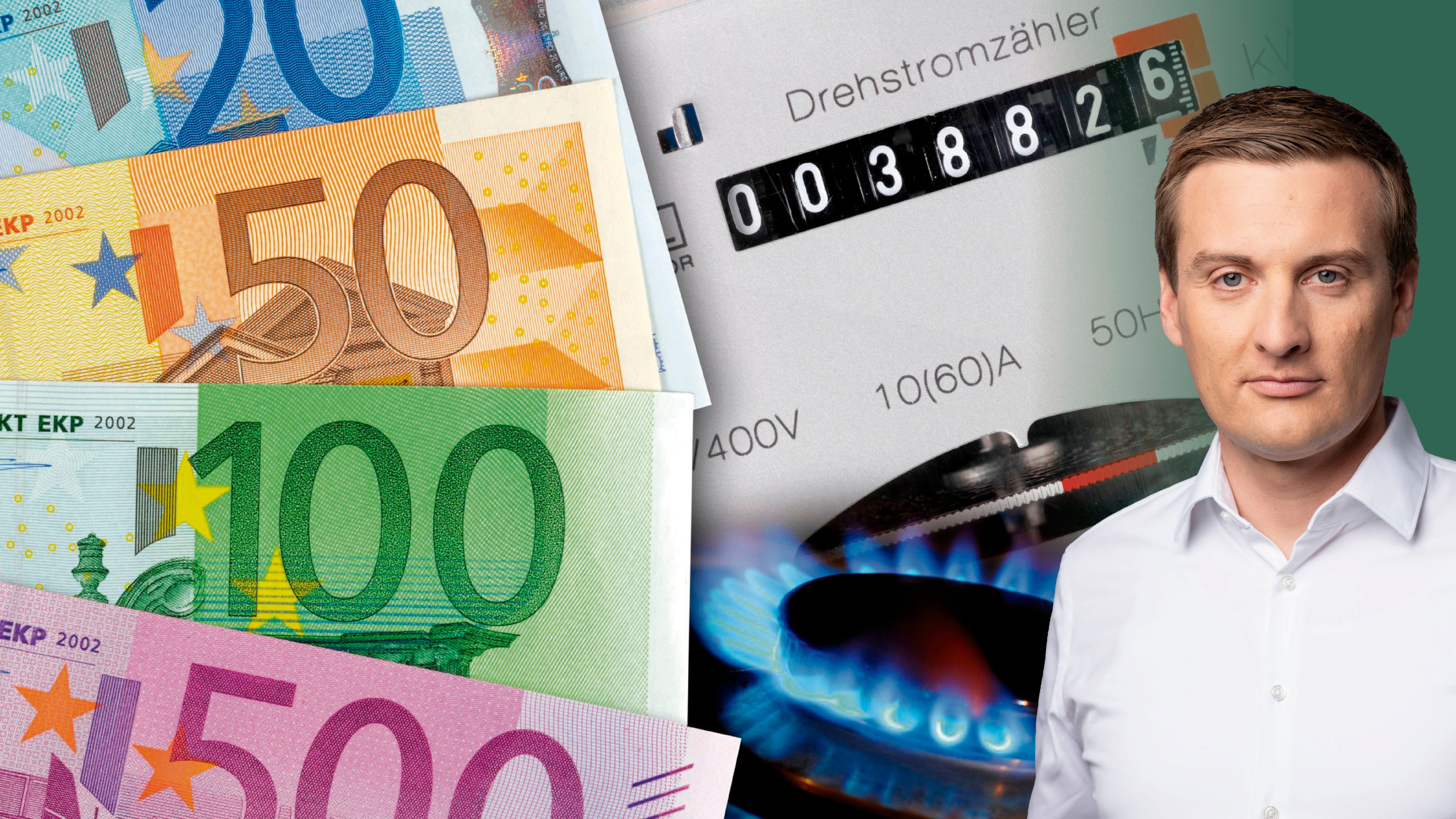 Sven Hergovich (re., SPÖ) kritisiert ÖVP und FPÖ wegen der Strompreise. 