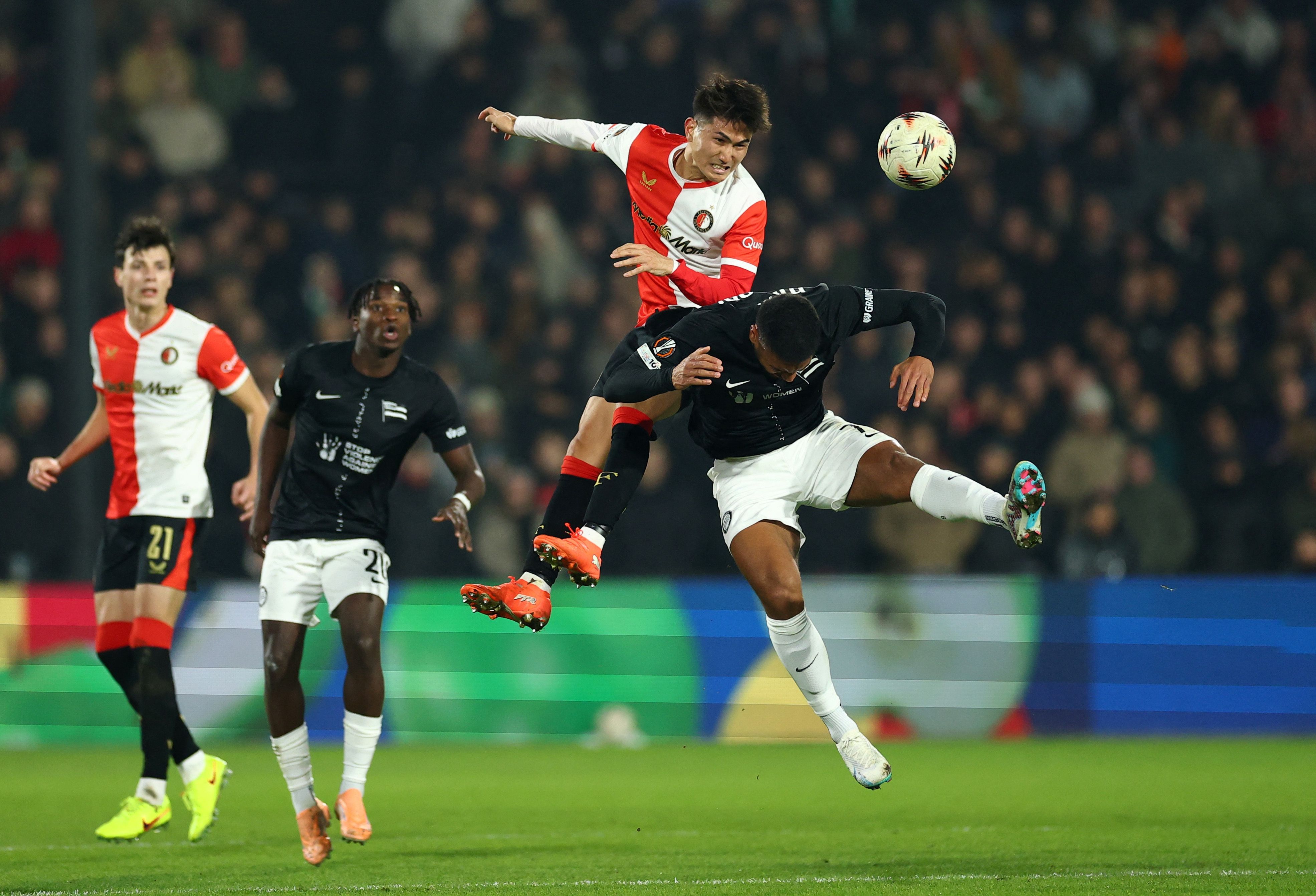 Sturm Graz im Europa-League-Duell mit Feyenoord Rotterdam. 