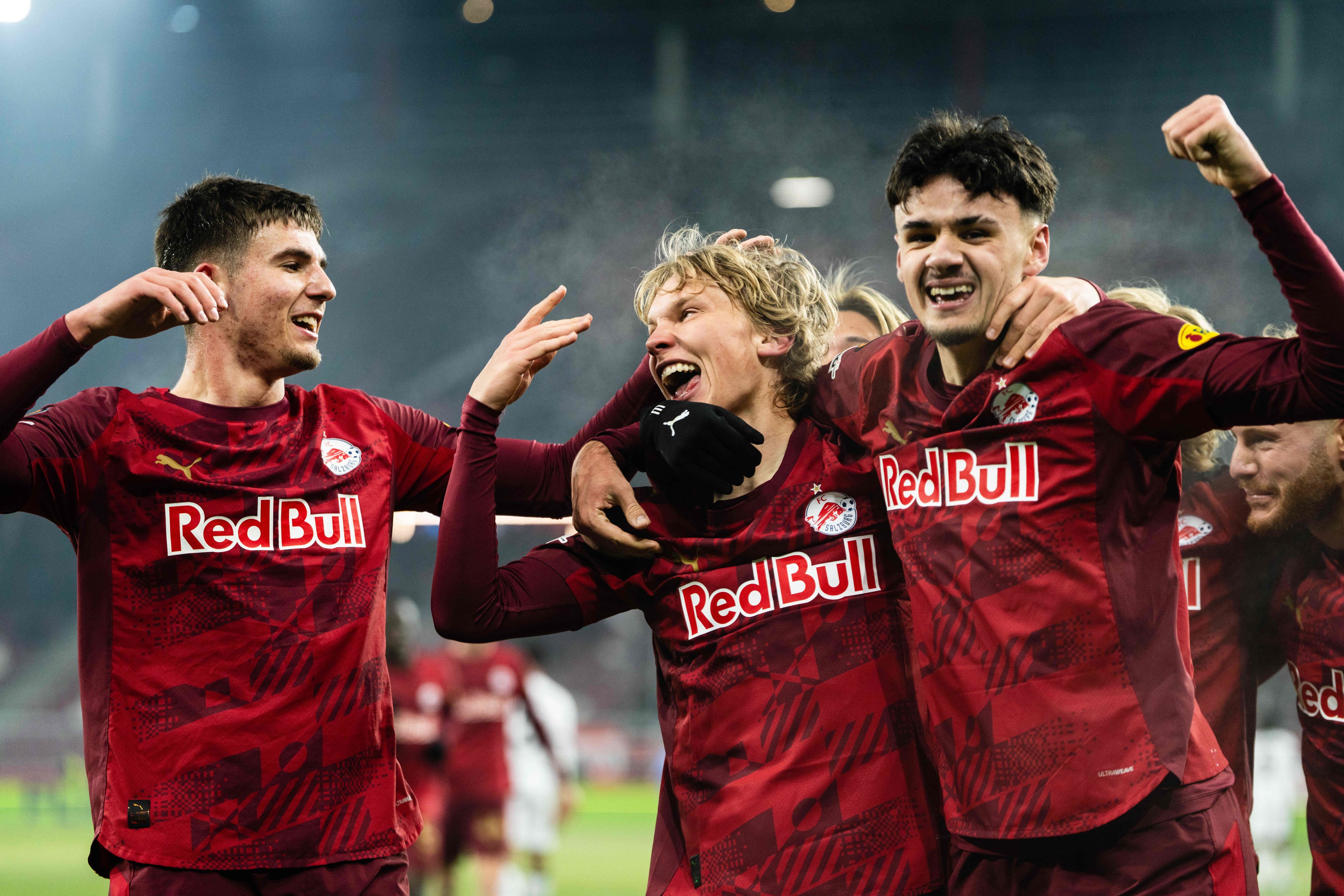 Red Bull Salzburg feiert den klaren Heimsieg gegen Basel. 