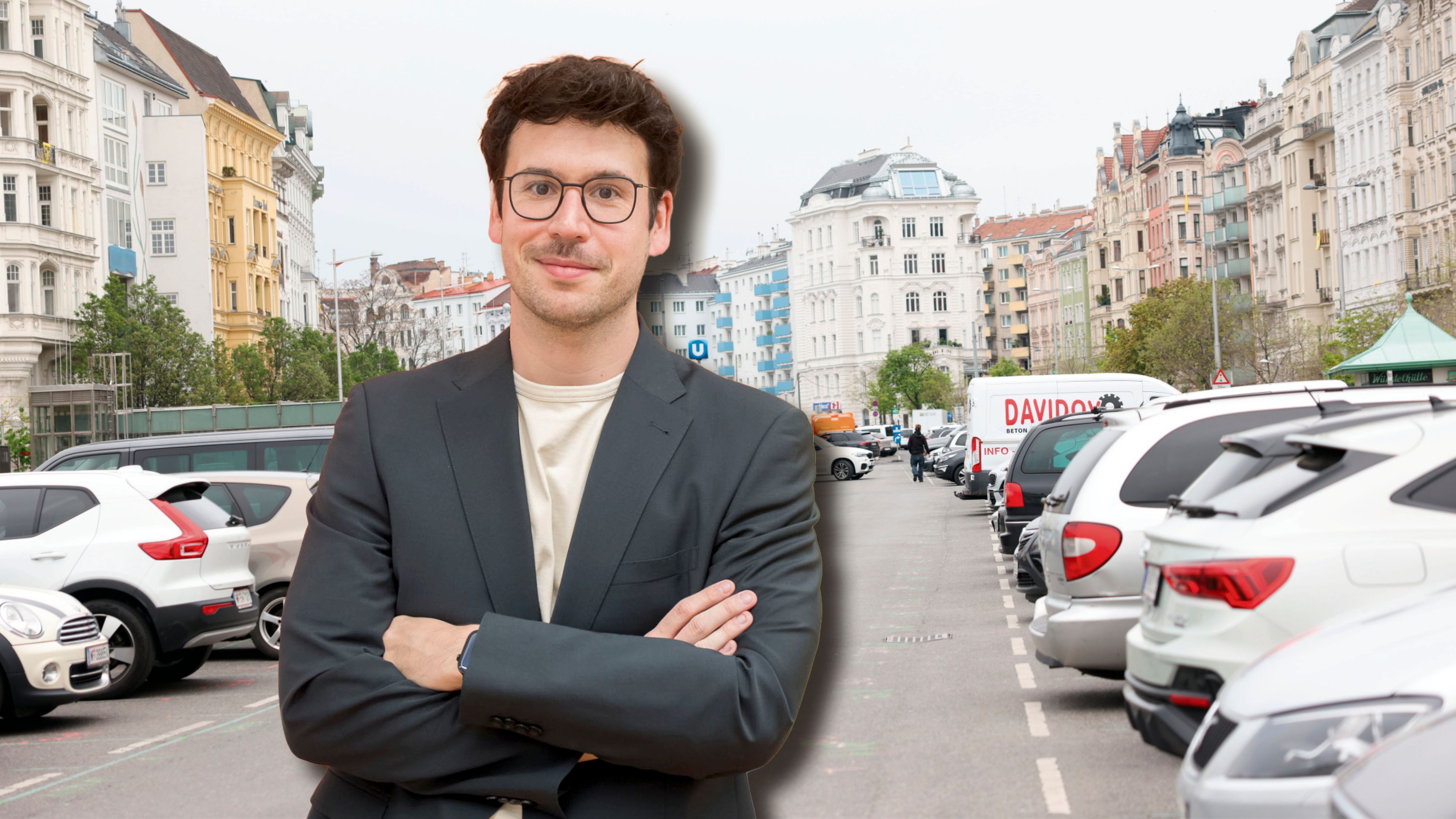 Bezirksvorsteher von Margareten, Michael Luxenberger nimmt sich der Parkplatz-Not im Bezirk an.