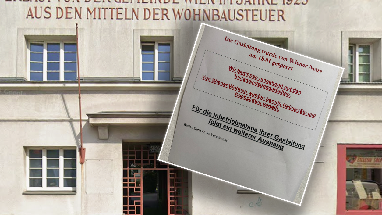 Heute.at - Ohne Gas! Bewohner frieren in Wiener Gemeindebau