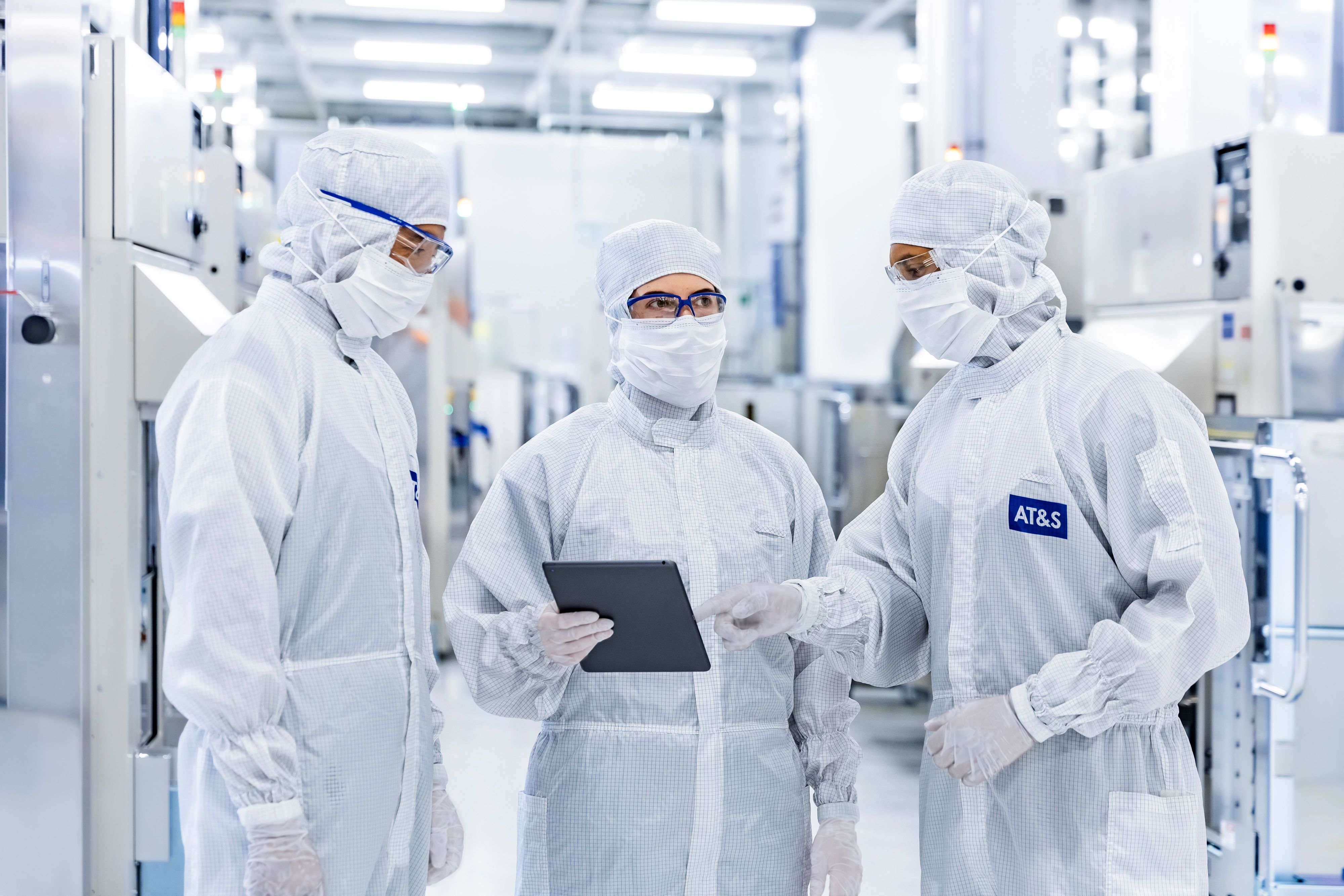 Bei AT&S wird Hochtechnologie in speziellen Reinräumen entwickelt. 