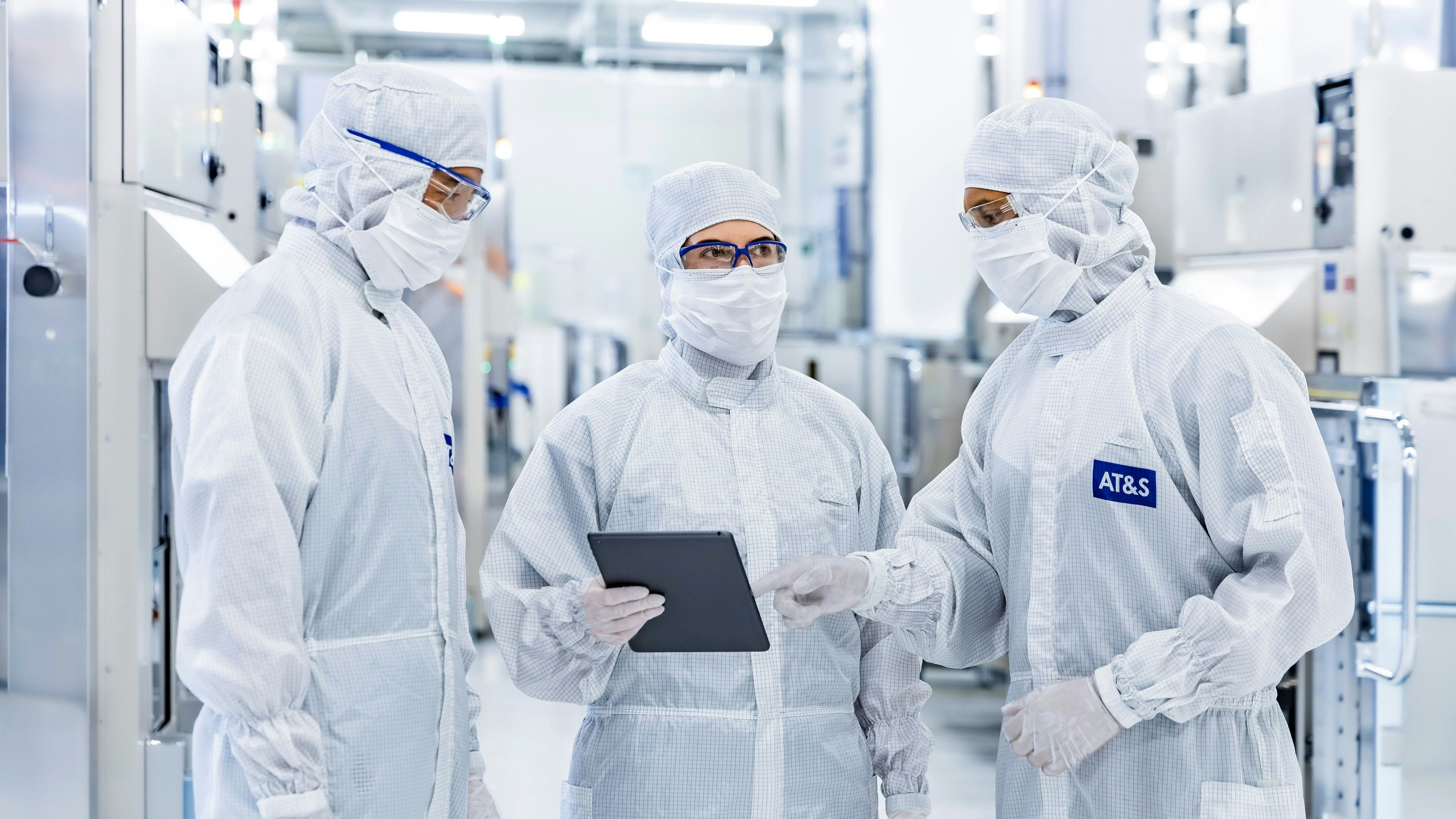 Bei AT&S wird Hochtechnologie in speziellen Reinräumen entwickelt. 