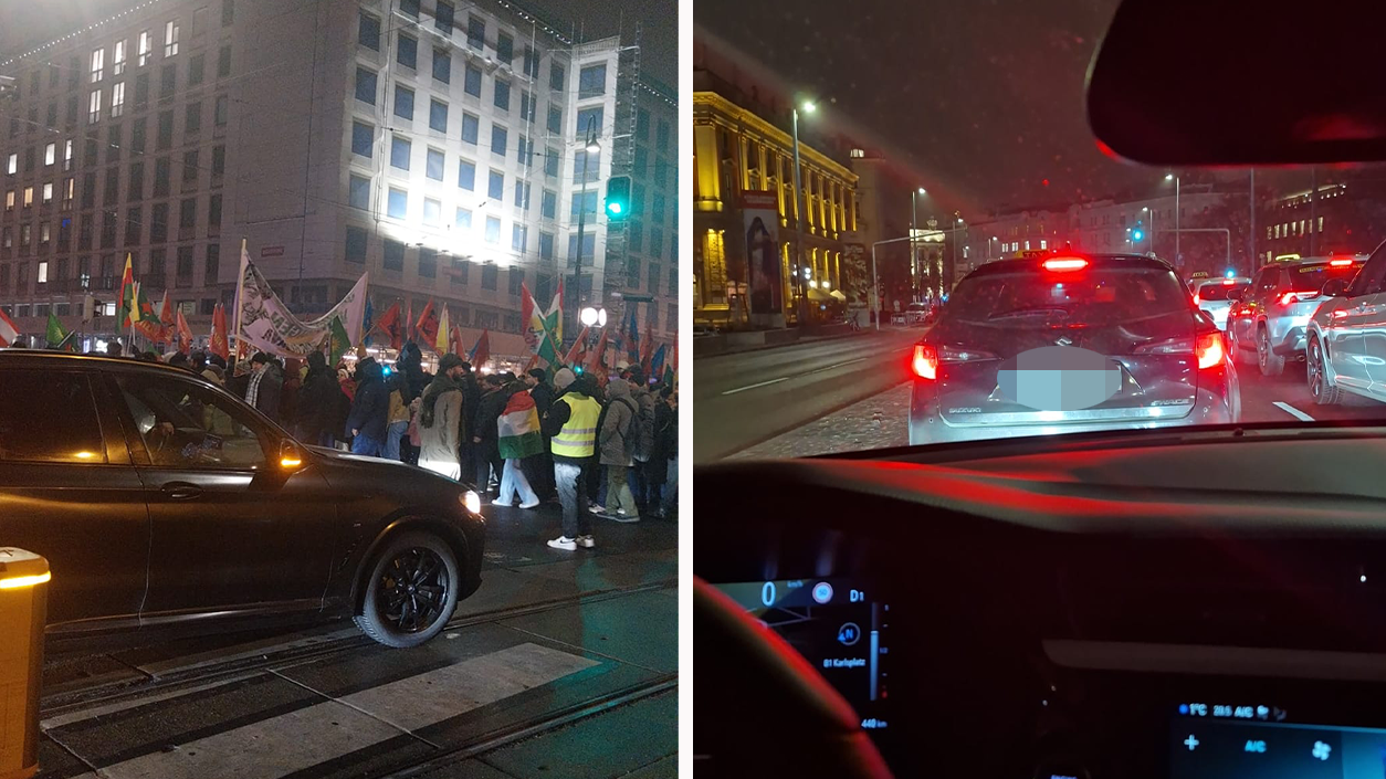 Heute.at - Stau! Demo in Wien sorgt für Chaos in der Innenstadt