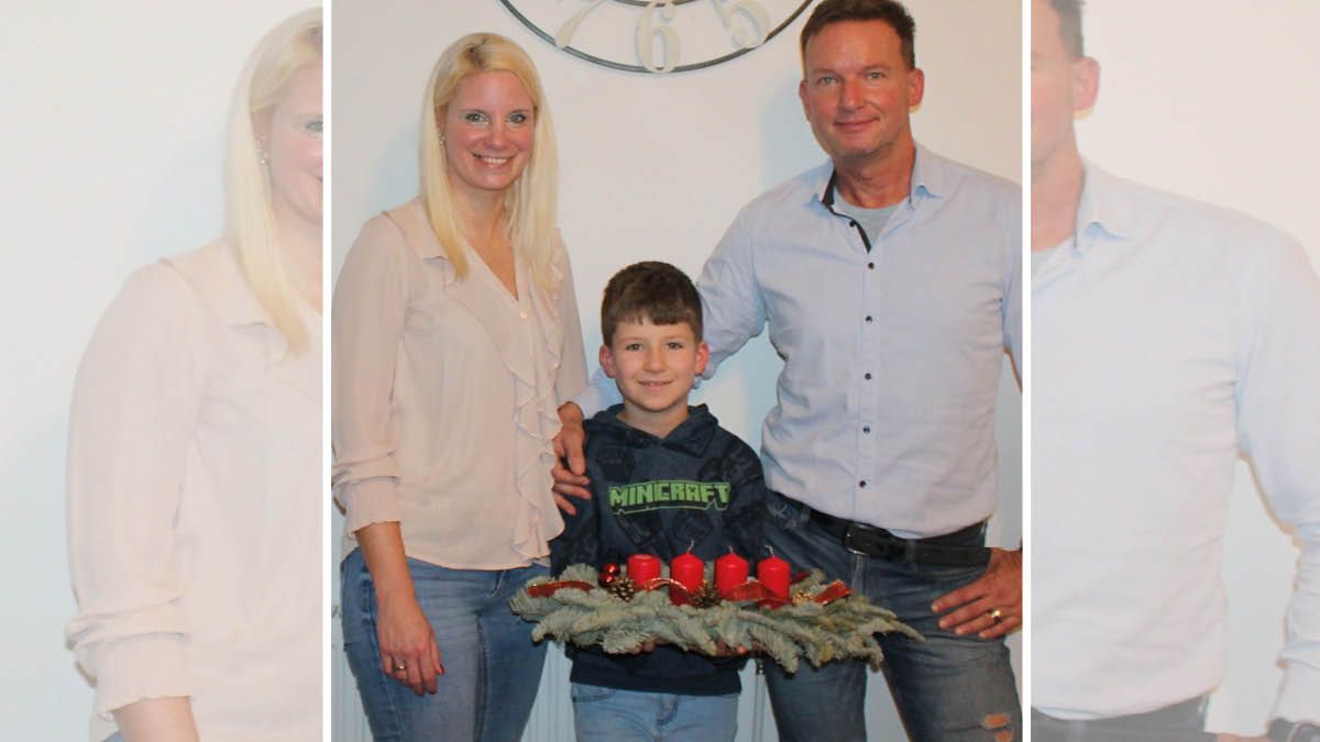 Noel Haslinger (heute 8, m.) erkrankte 2023 an Leukämie.