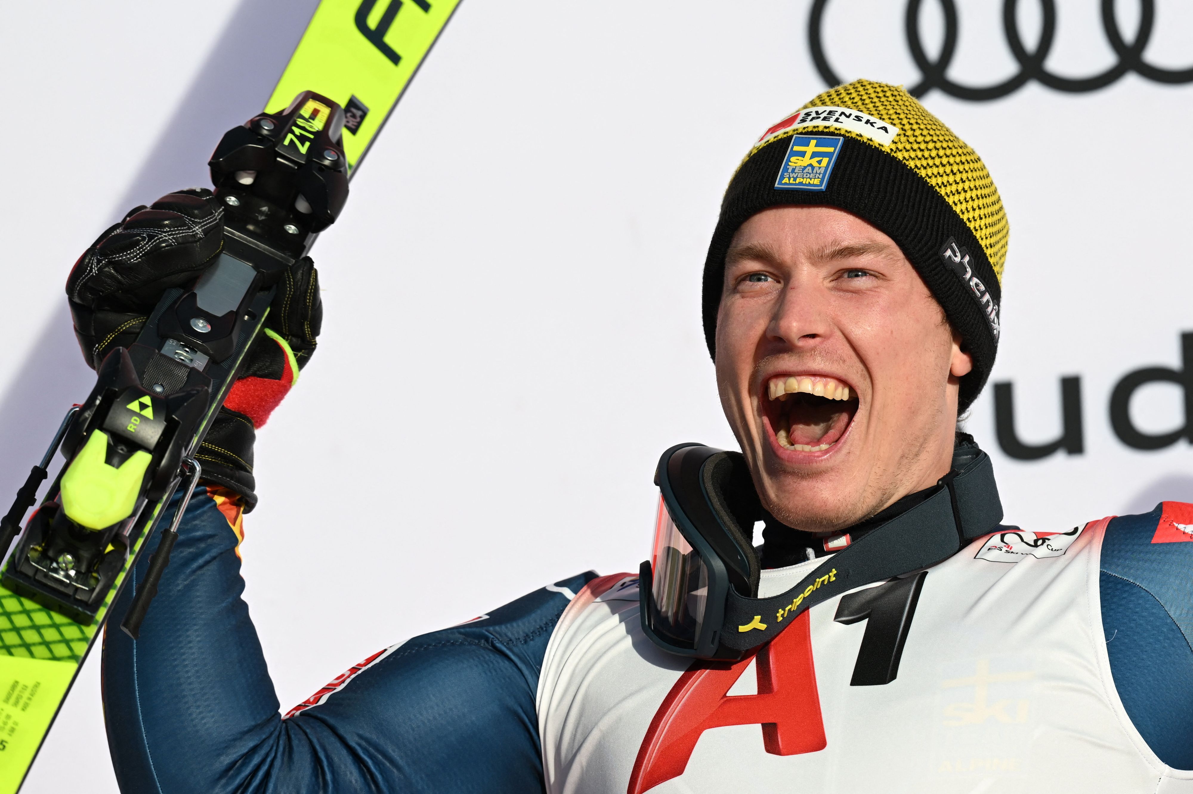 Der schwedische Top-Skifahrer Kristoffer Jakobsen. 