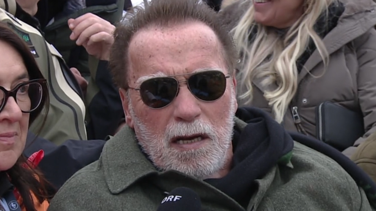Arnold Schwarzenegger im ORF-Interview. 