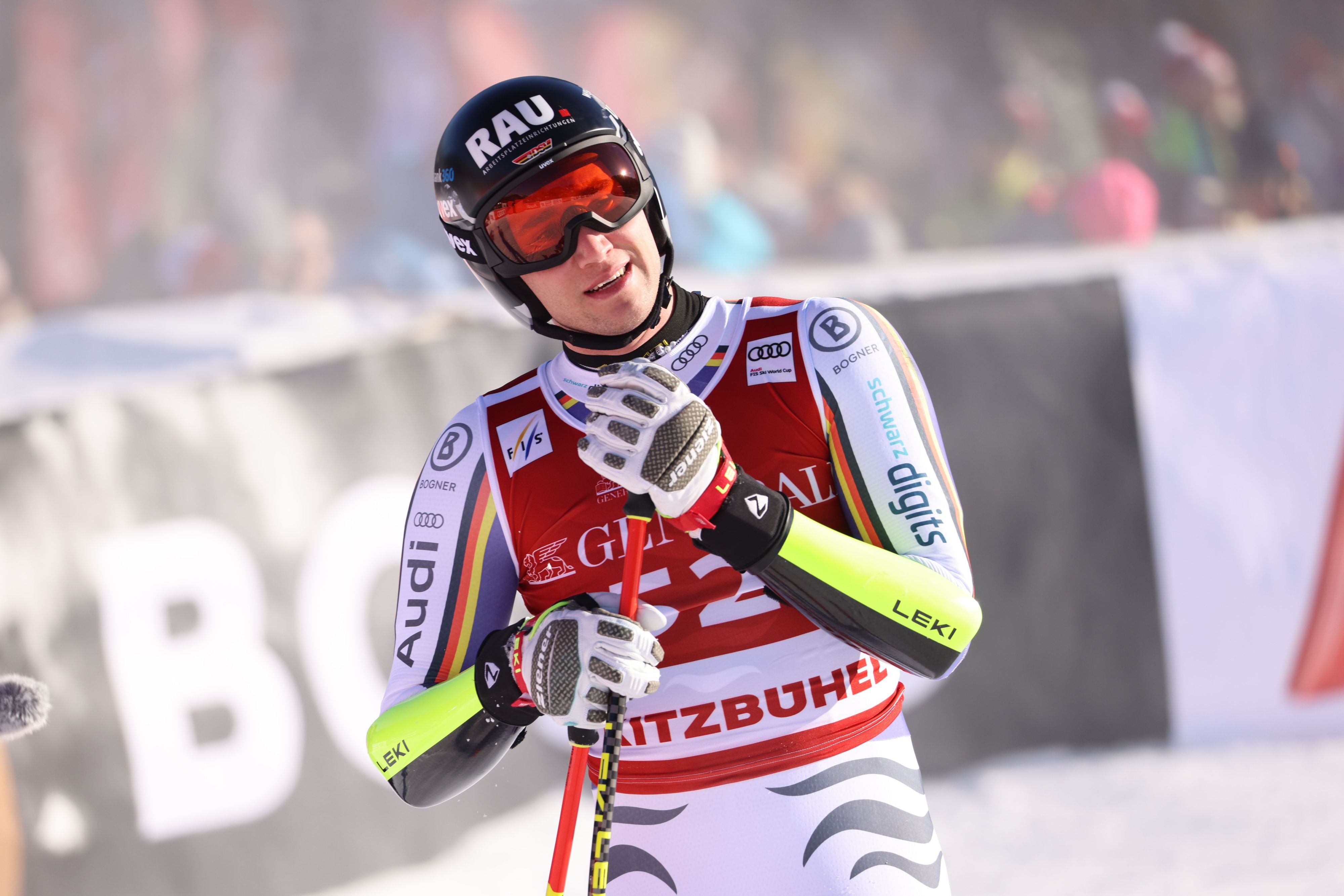 Der deutsche Skifahrer Luis Vogt. 