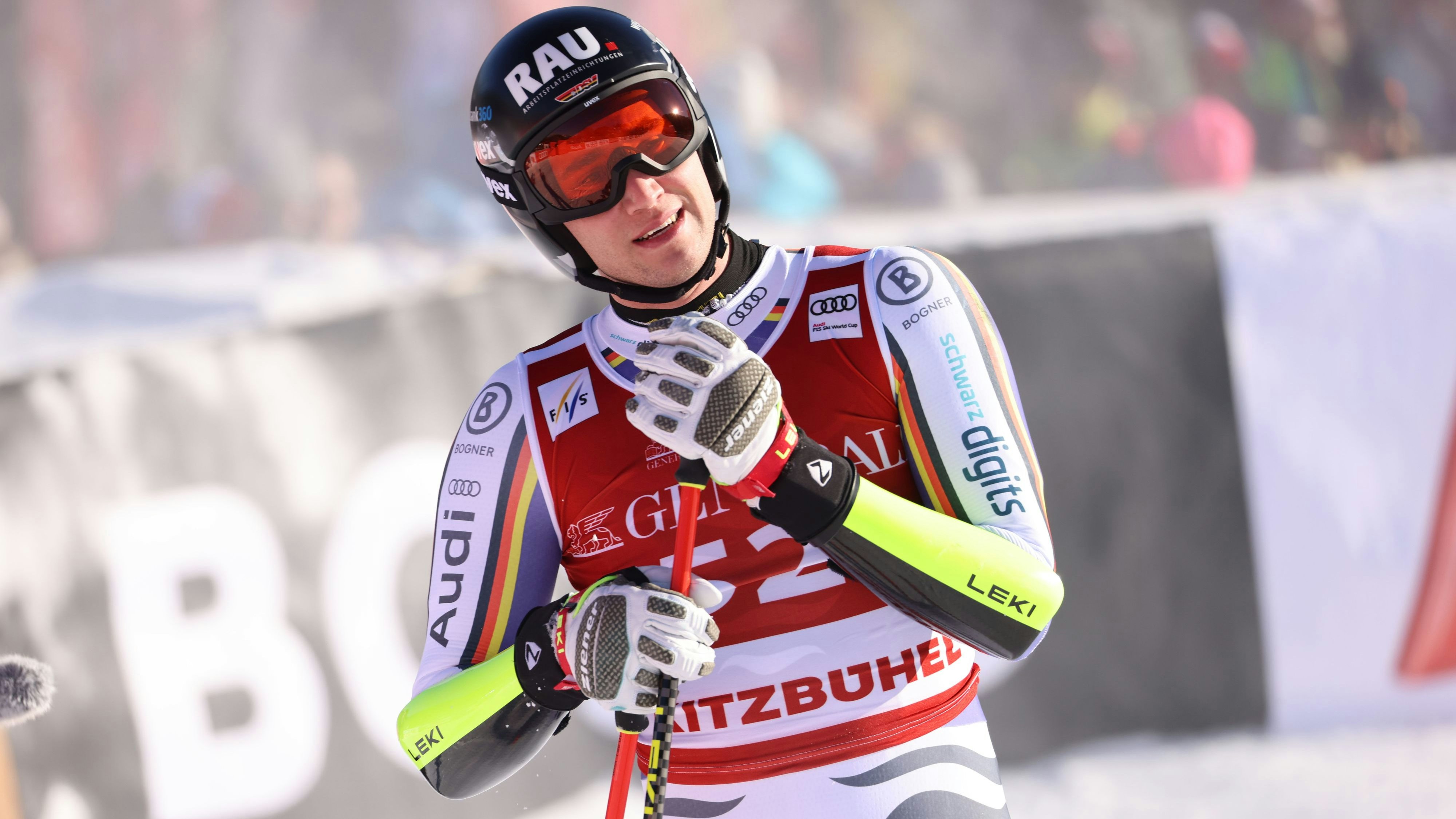 Der deutsche Skifahrer Luis Vogt. 