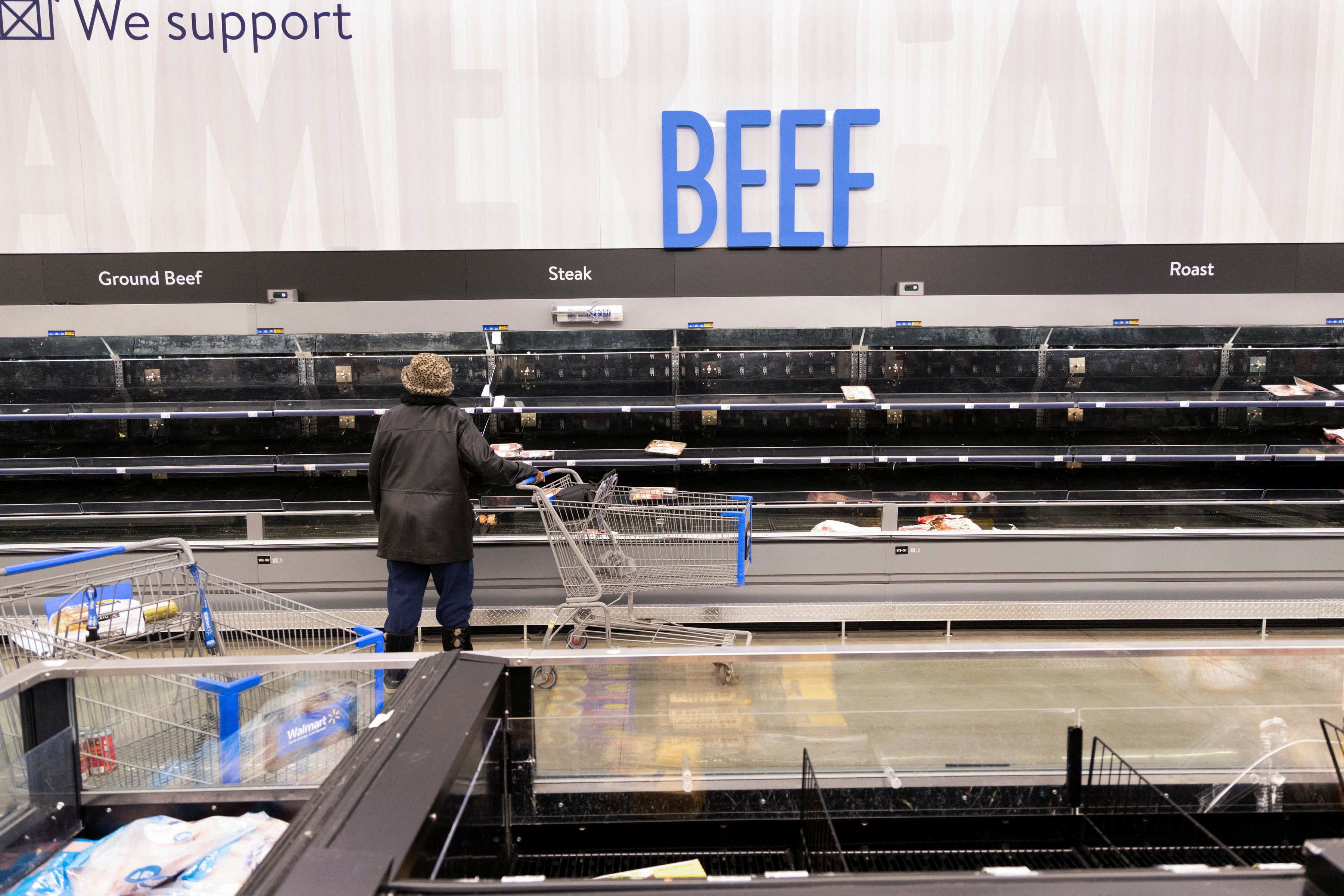 Viele Menschen haben sich zu Hause verbarrikadiert. 