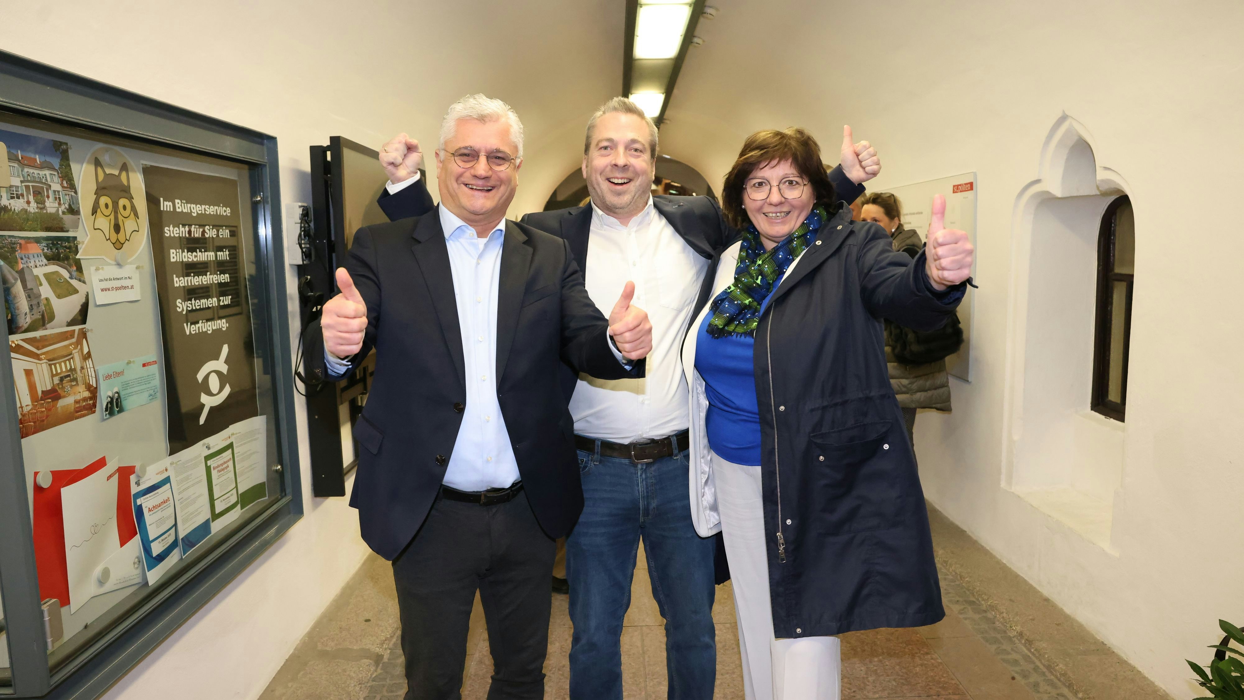 Eindrücke vom Wahlabend in St. Pölten