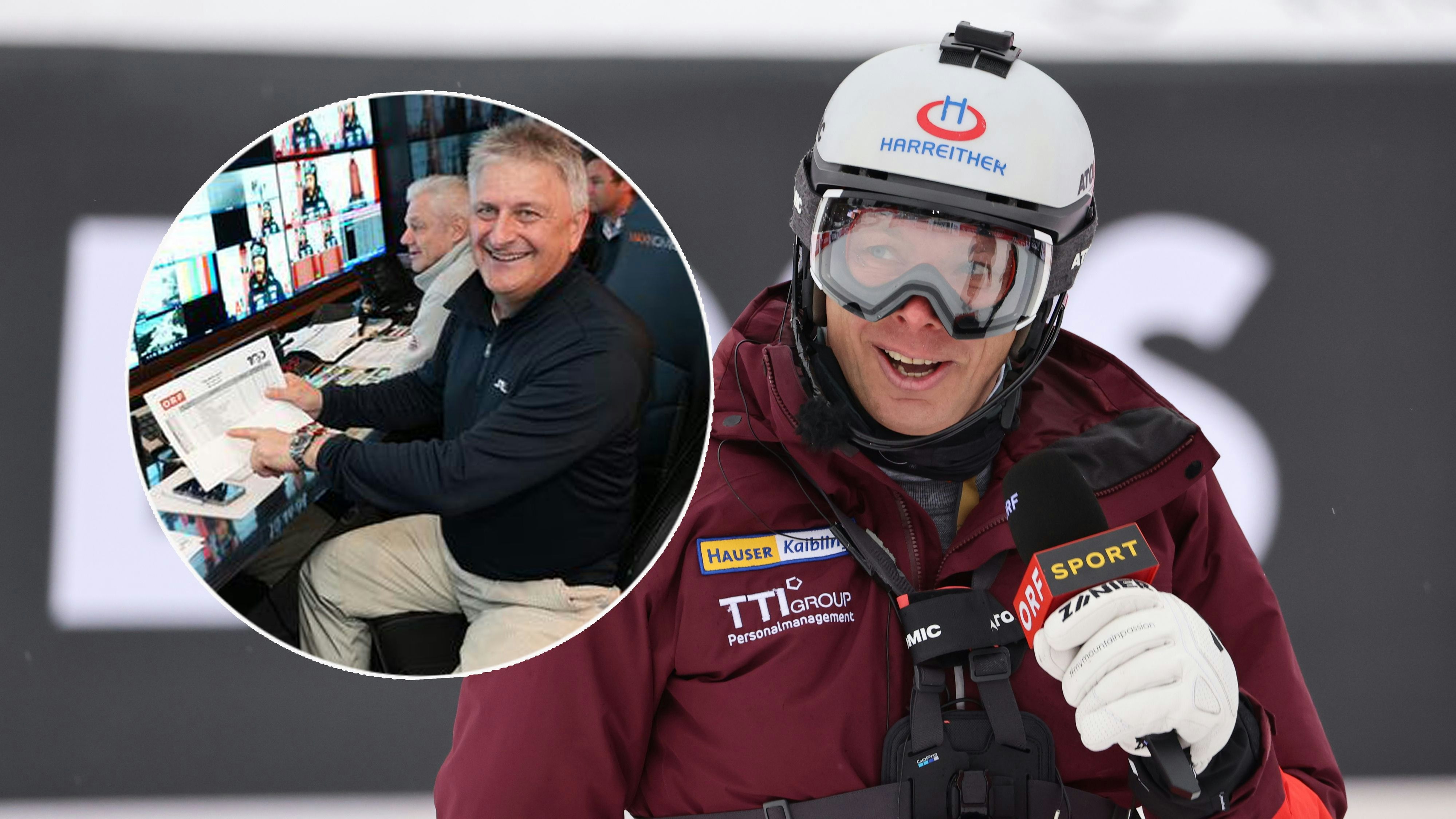 Michael Kögler verpasst den Kitz-Slalom, Experte Thomas Sykora analysiert als Co-Kommentator im ORF.